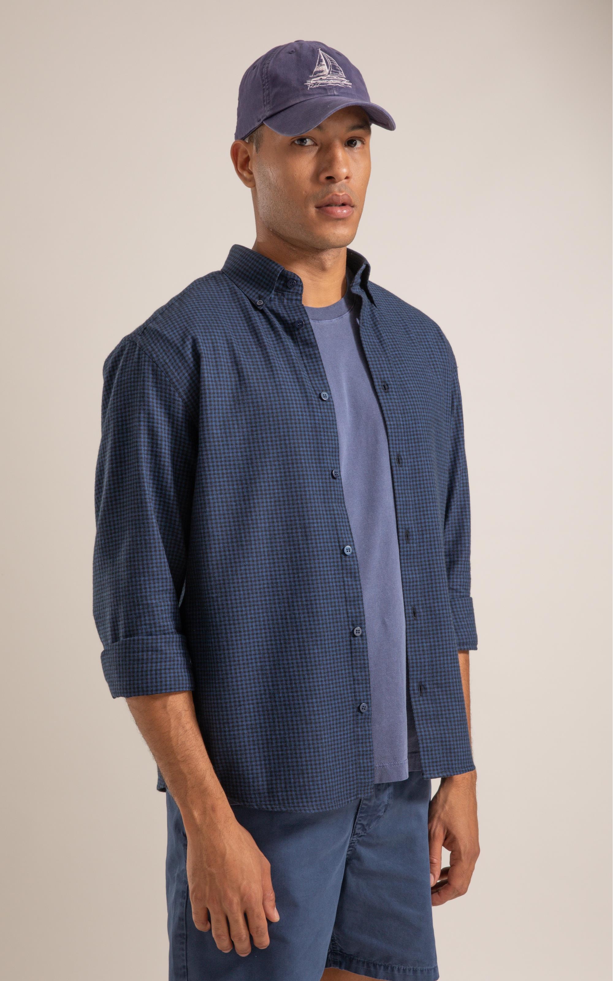 Camisa Flanela  Matheus Azul Jeans