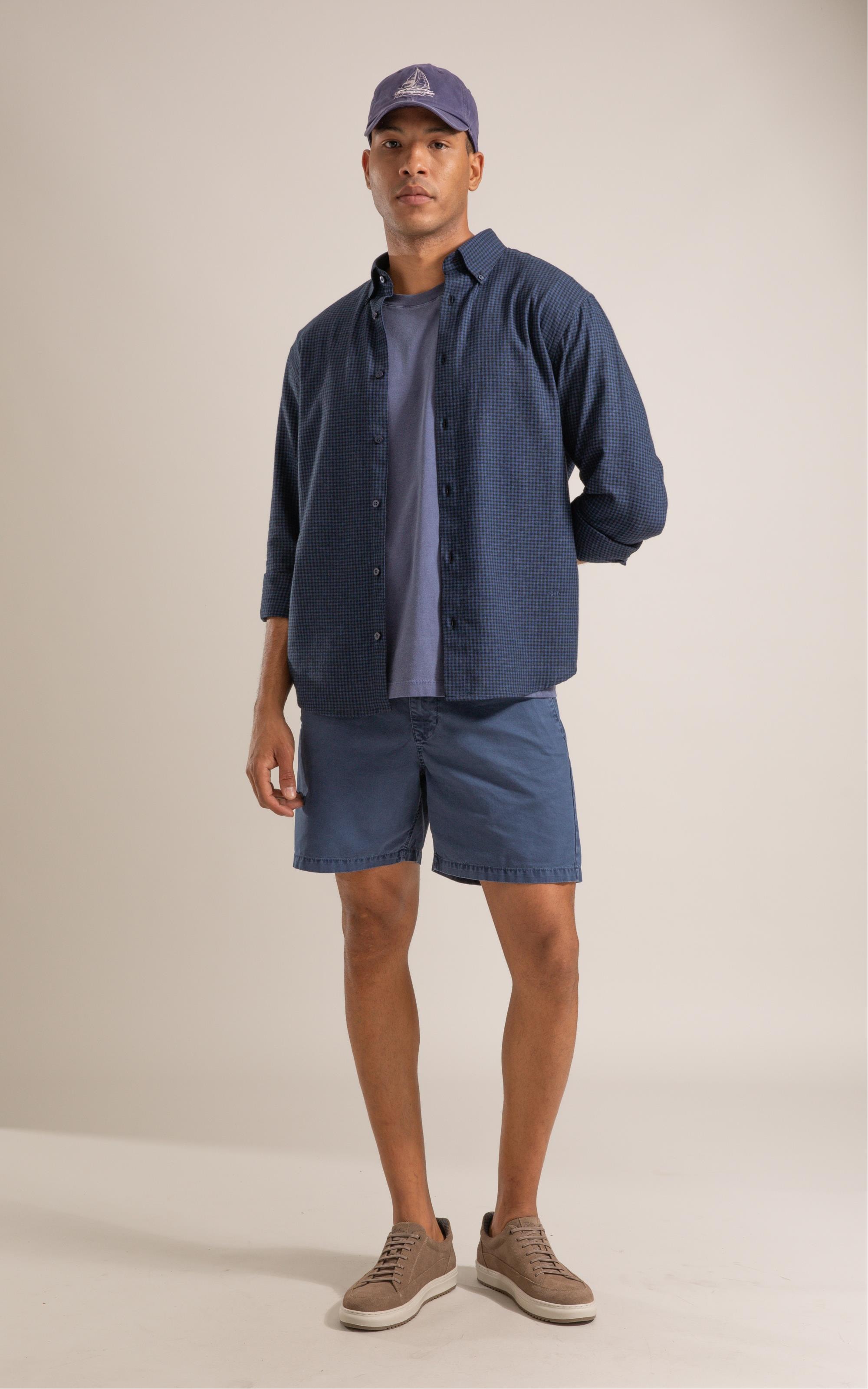 Camisa Flanela  Matheus Azul Jeans