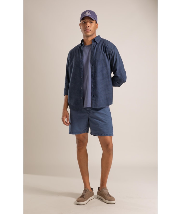 Camisa Flanela  Matheus Azul Jeans