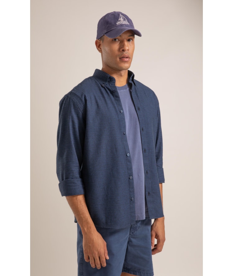 Camisa Flanela  Matheus Ml Azul Jeans