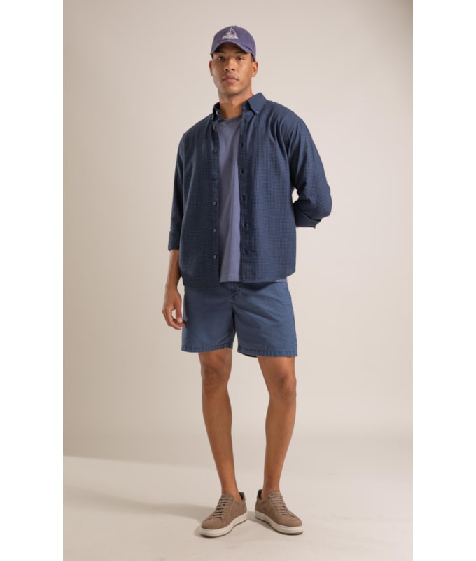 Camisa Flanela  Matheus Ml Azul Jeans