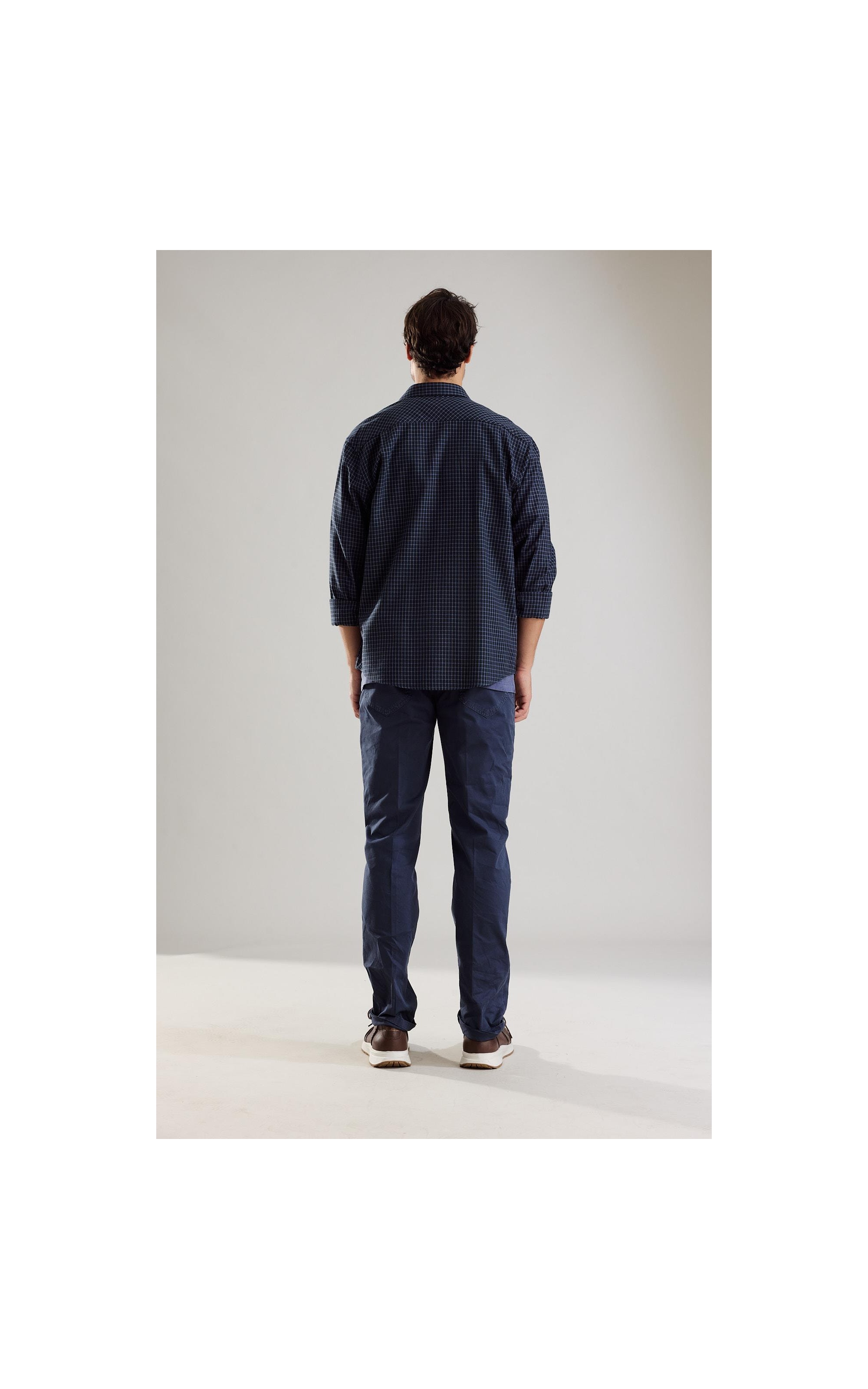 Camisa Flanela Mauro Ml Azul Jeans