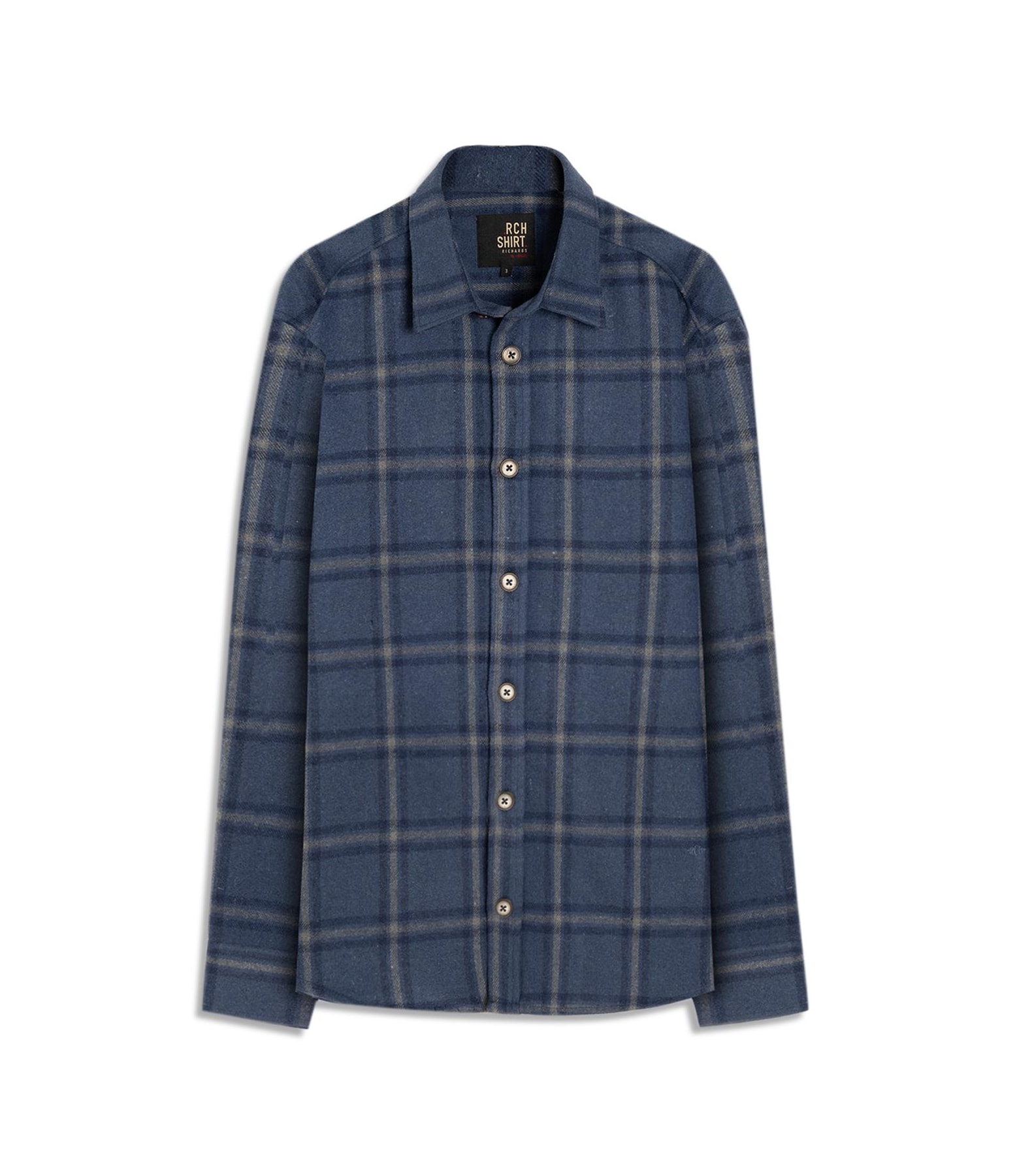 Camisa Flanela Overshirt Ml Marinho