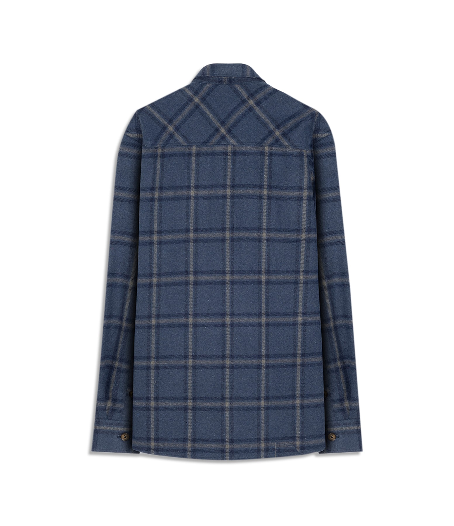 Camisa Flanela Overshirt Ml Marinho