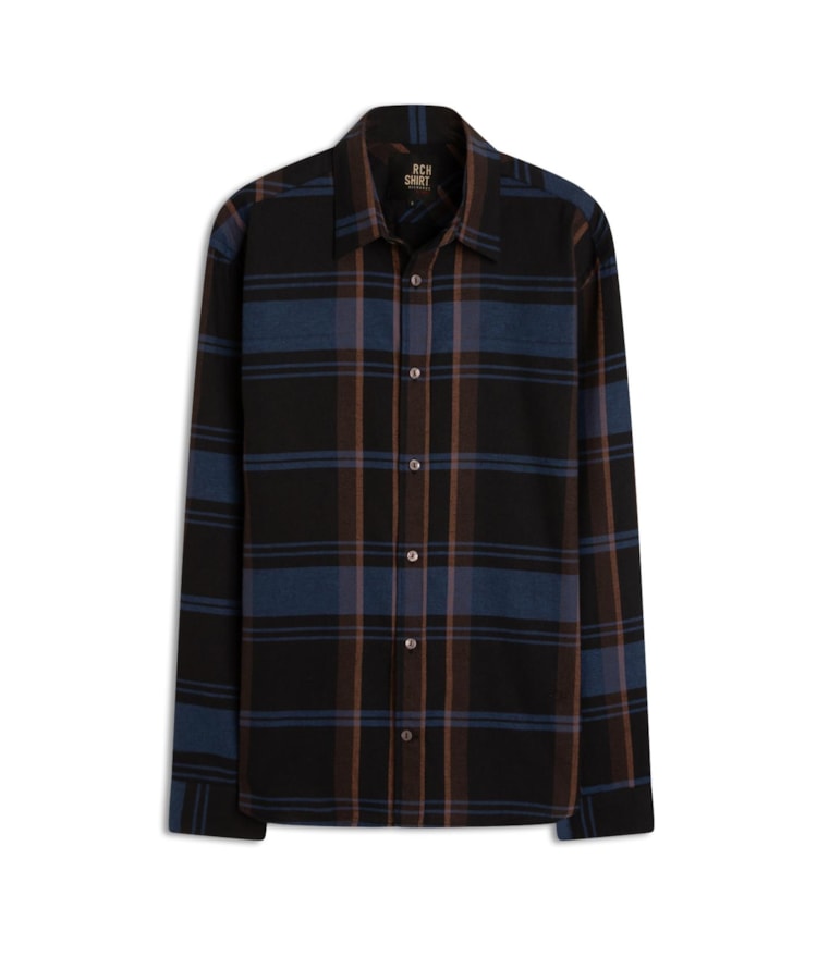 Camisa Flanela Thomas Ml Azul Bic