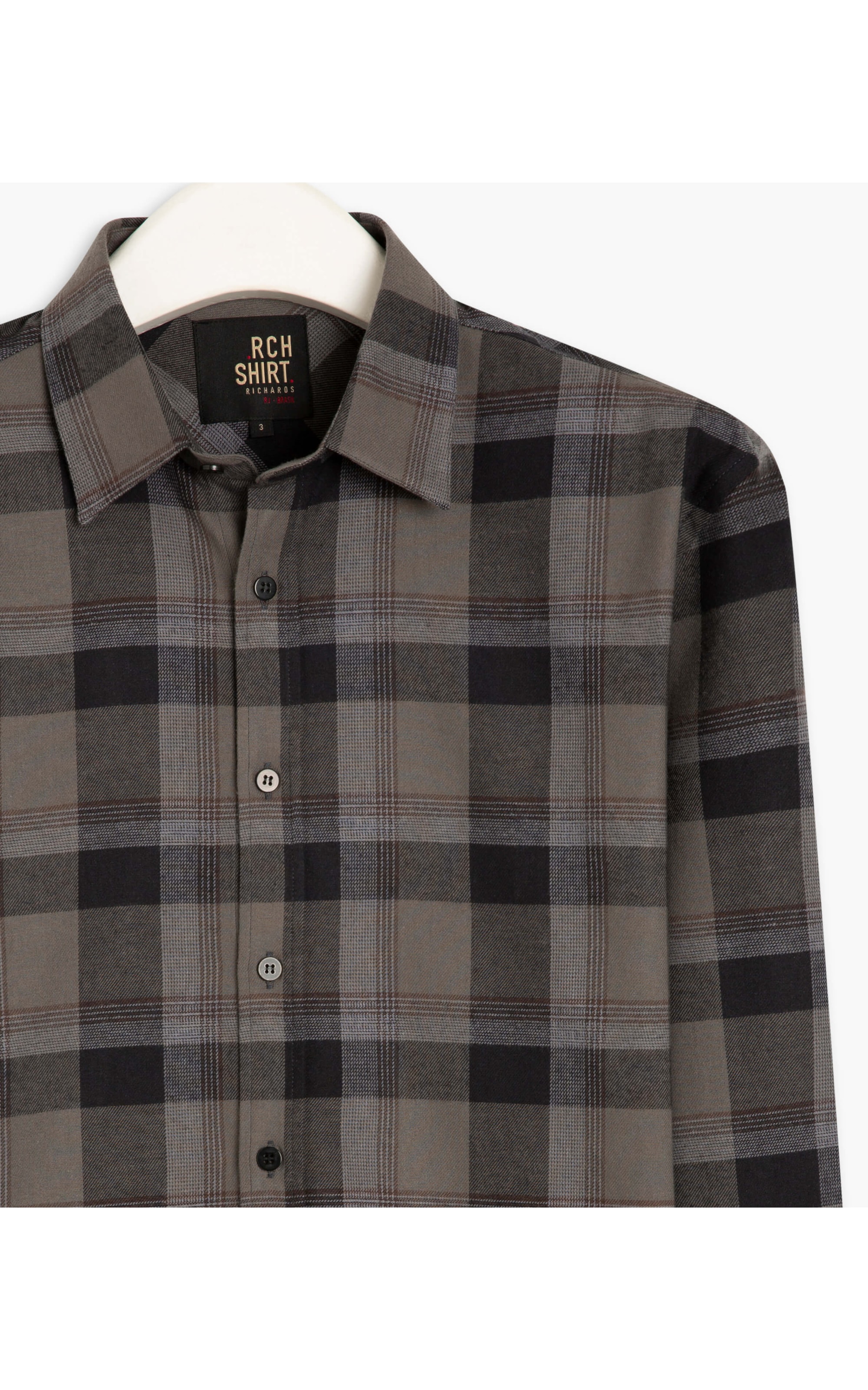 Camisa Flanela Wesley Ml Grafite