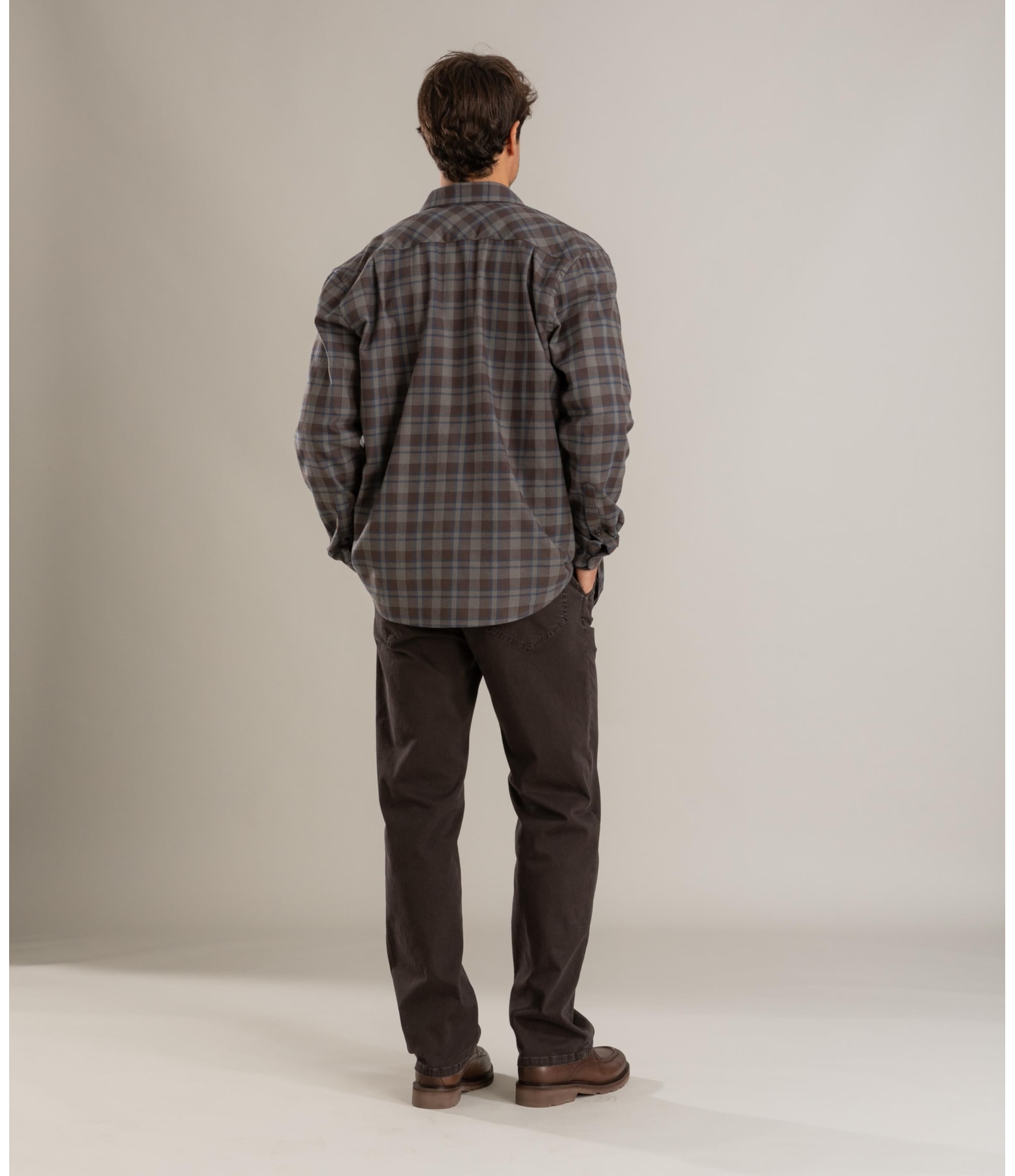 Camisa Flanela Xadrez Bernardo Ml Tabaco