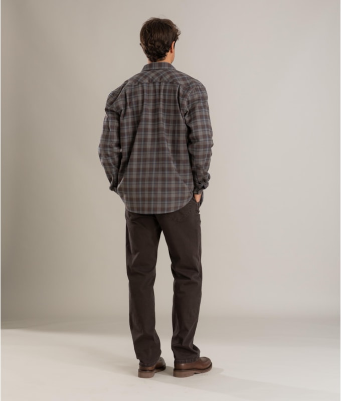 Camisa Flanela Xadrez Bernardo Ml Tabaco