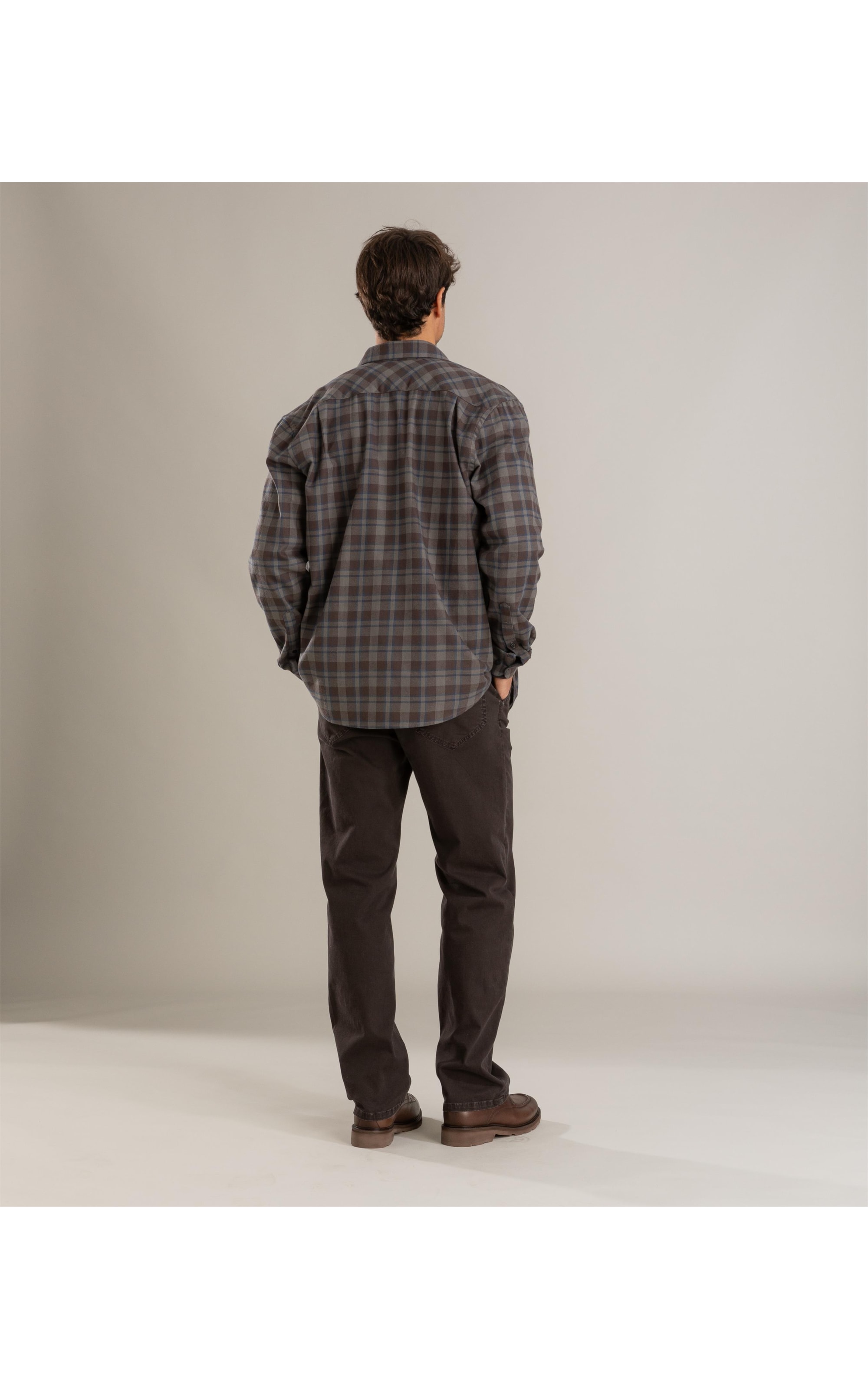 Camisa Flanela Xadrez Bernardo Tabaco