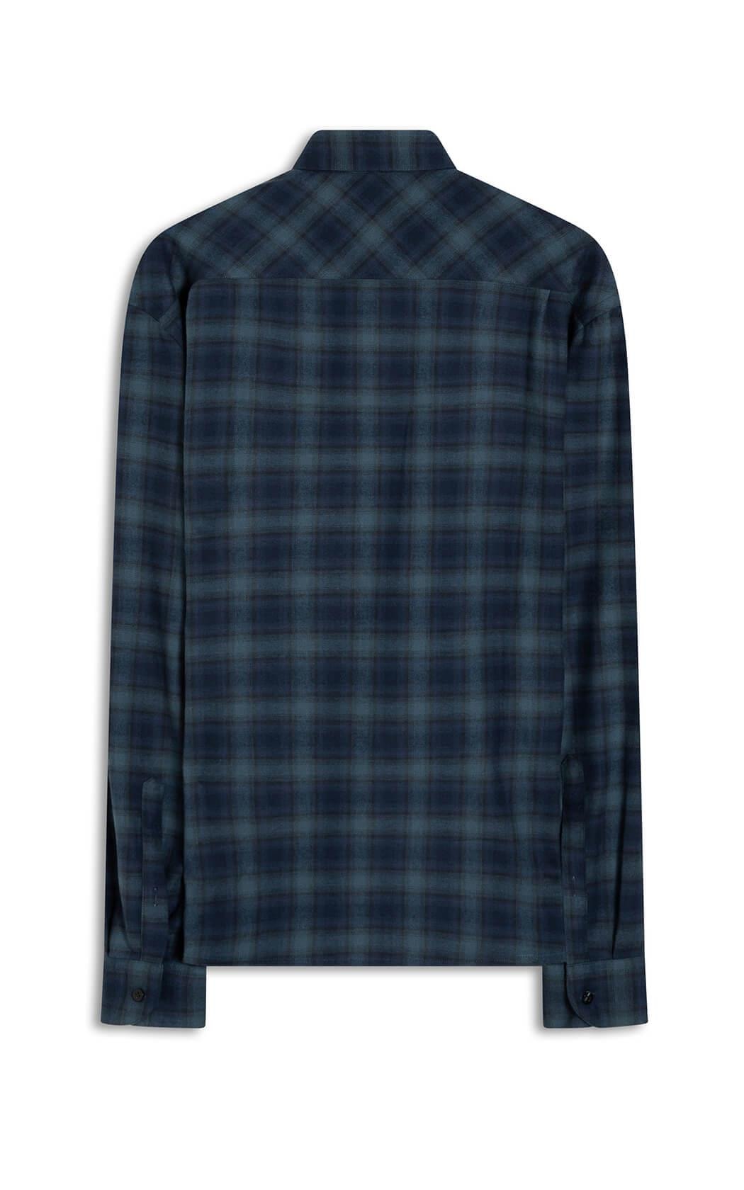 Camisa Flanela Xadrez Diogo Ml Azul Bic