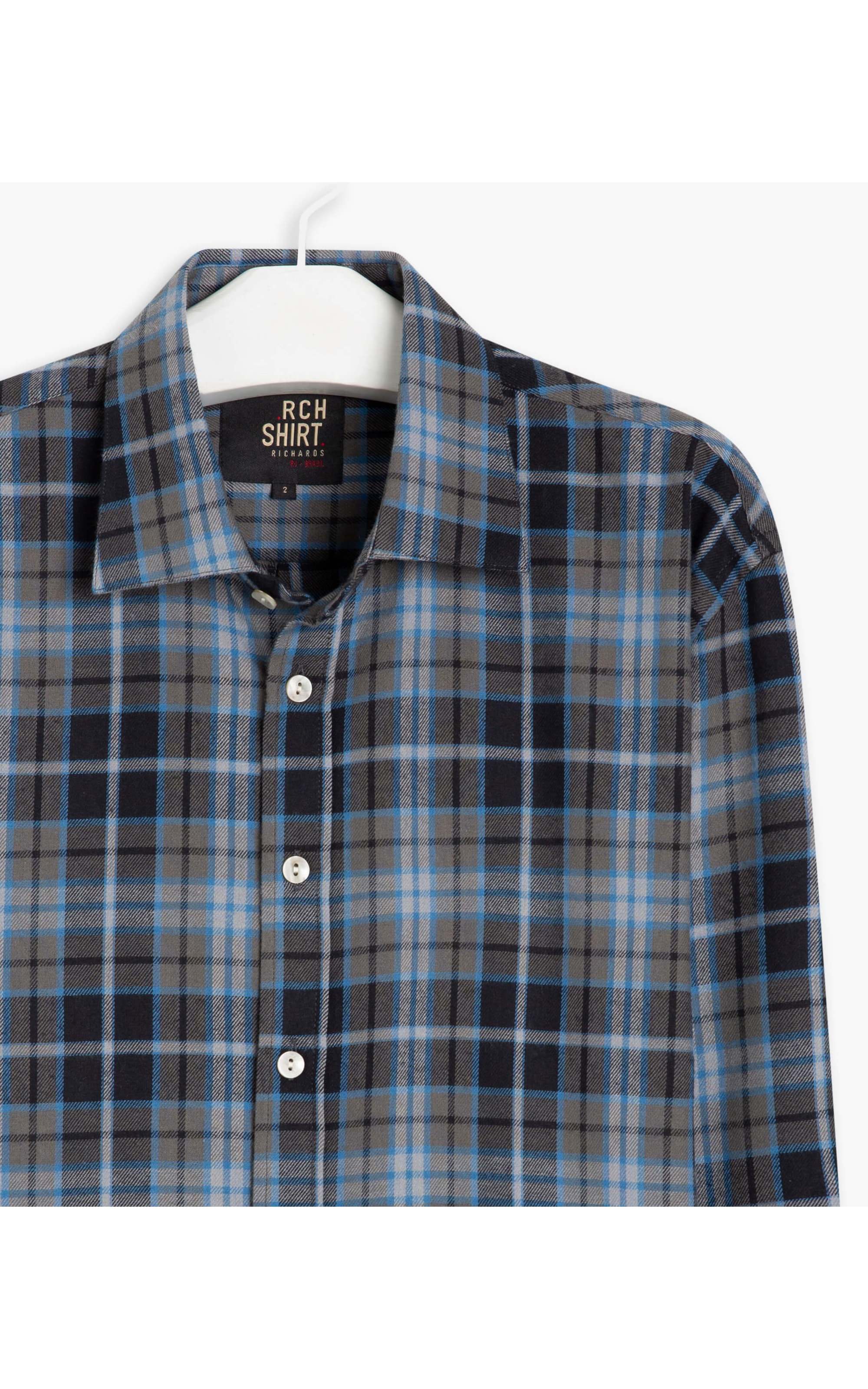 Camisa Flanela Xadrez Frederico Ml Grafite