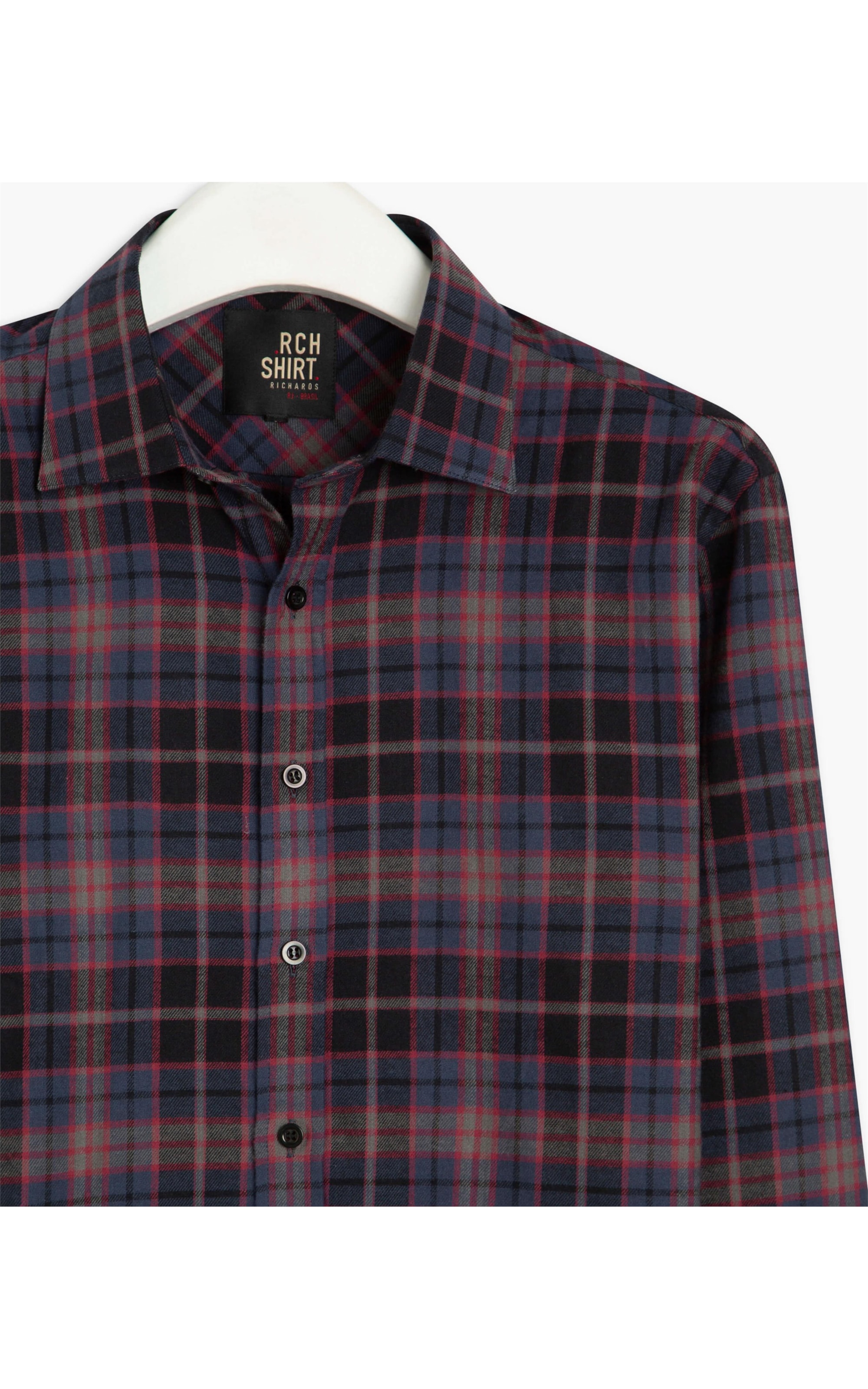 Camisa Flanela Xadrez Frederico Ml Marinho