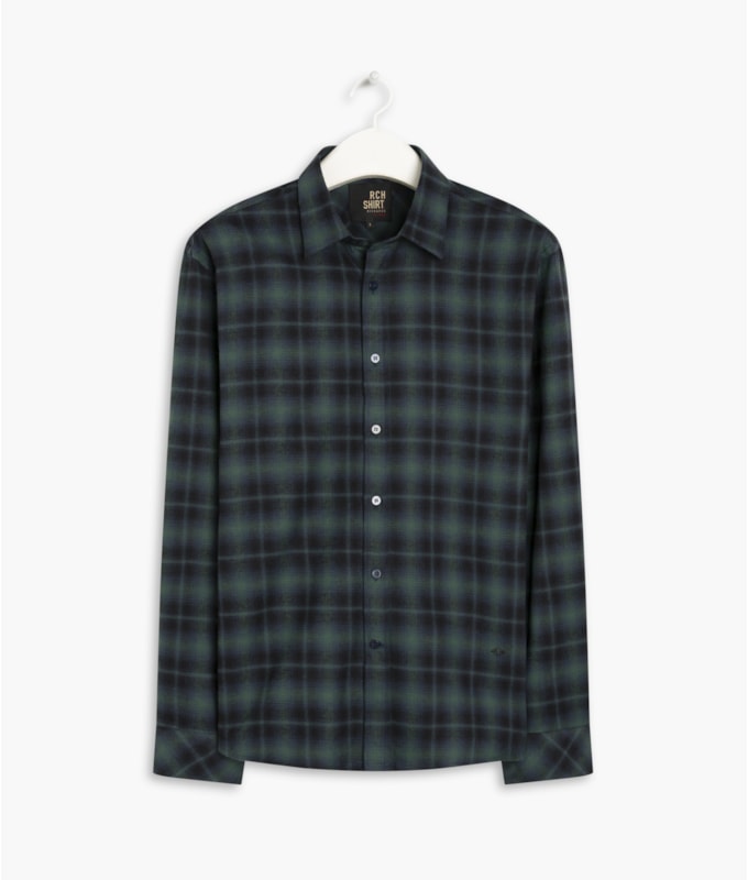 Camisa Flanela Xadrez Mauricio Ml Petroleo