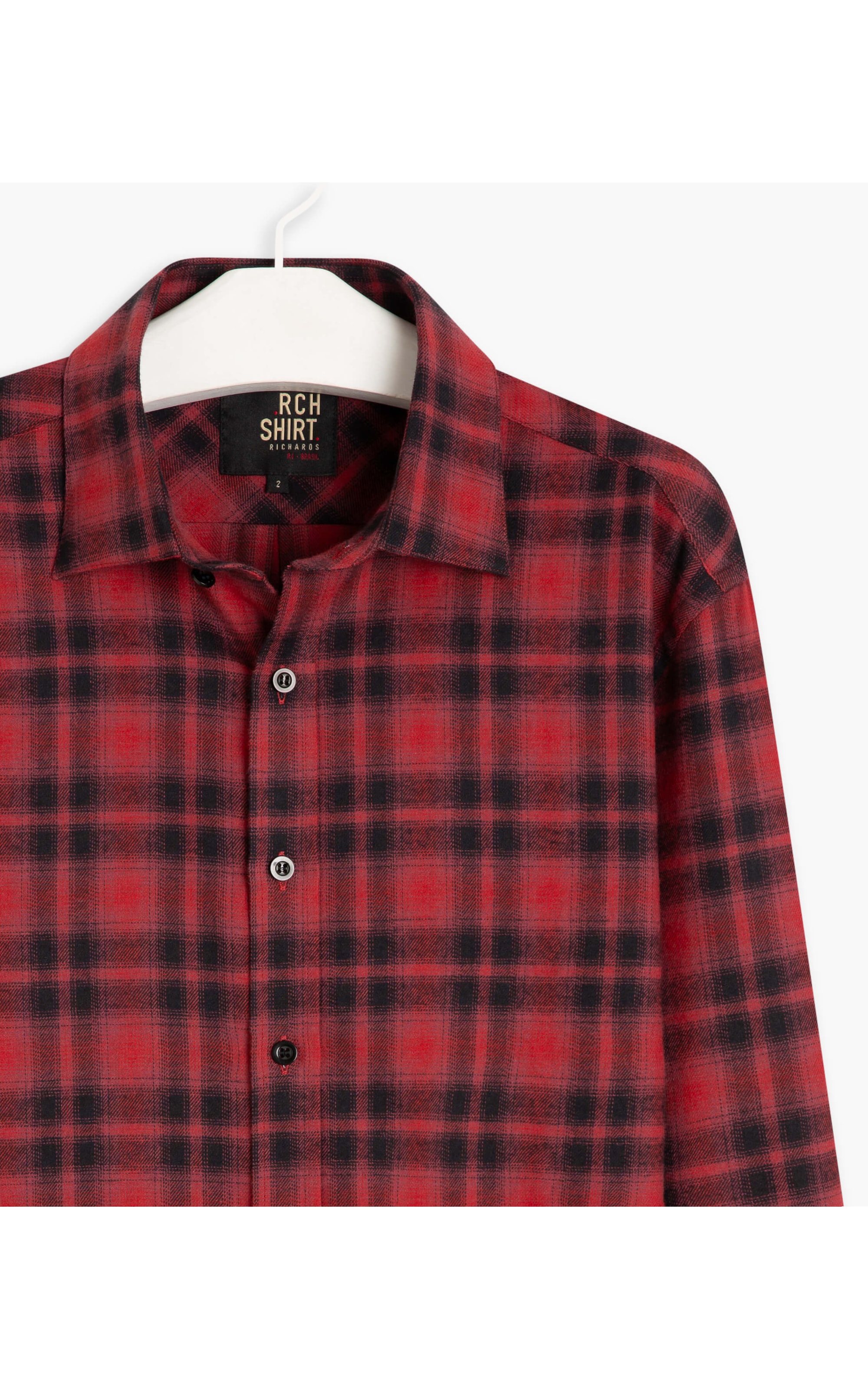 Camisa Flanela Xadrez Mauricio Ml Vermelho