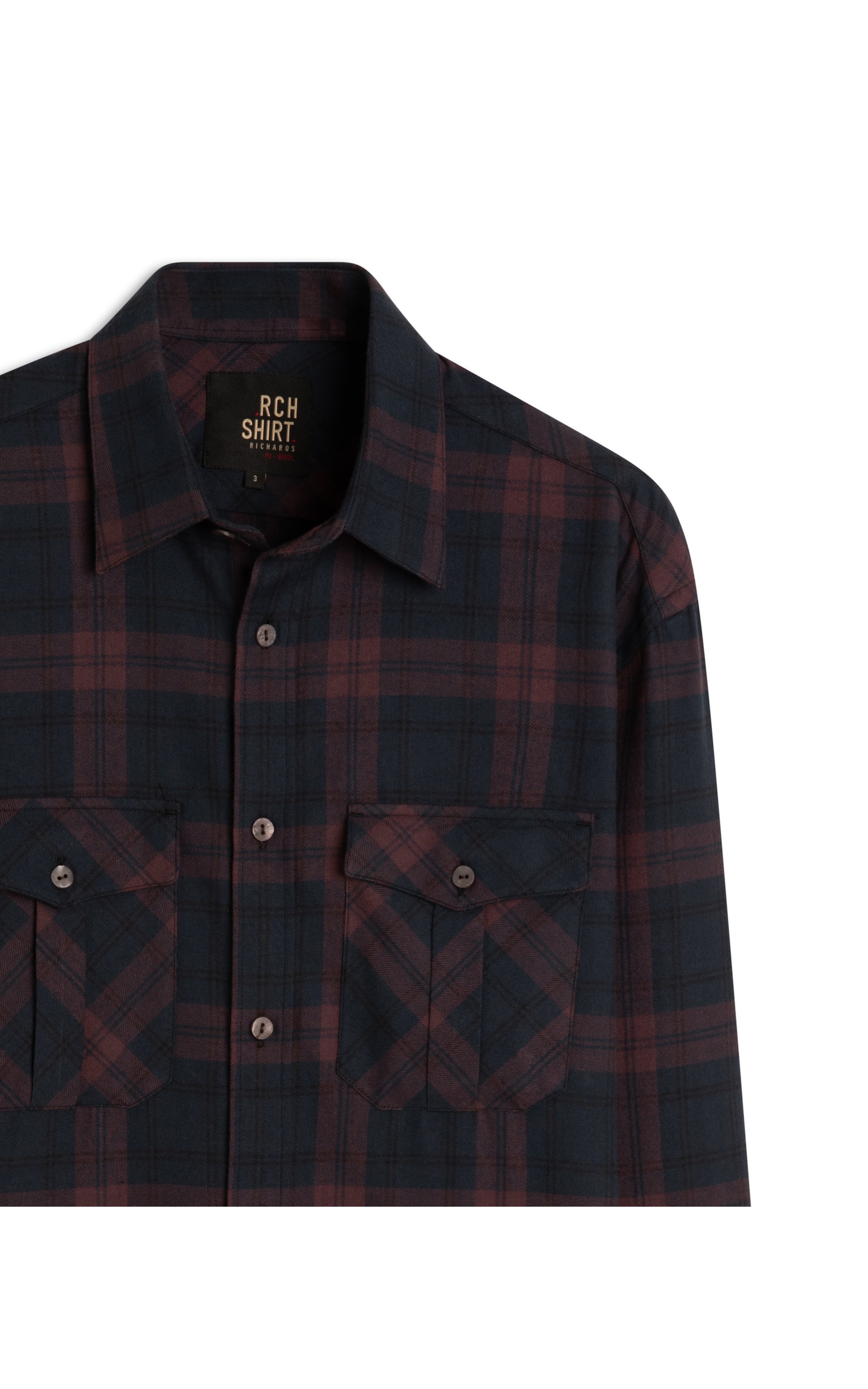 Camisa Flanela Yuri Ml Bordeaux