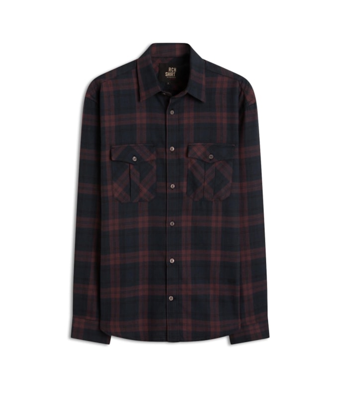 Camisa Flanela Yuri Ml Bordeaux