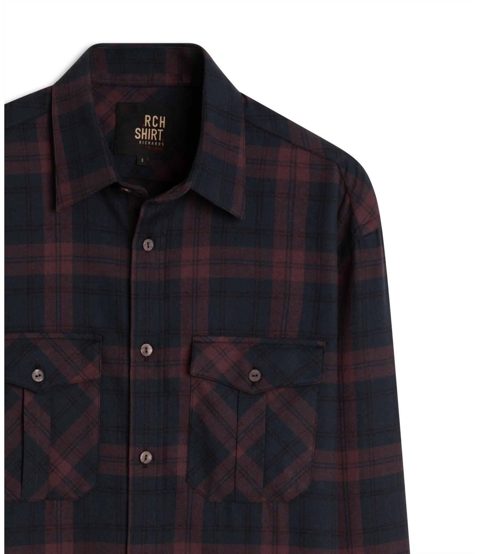 Camisa Flanela Yuri Ml Bordeaux