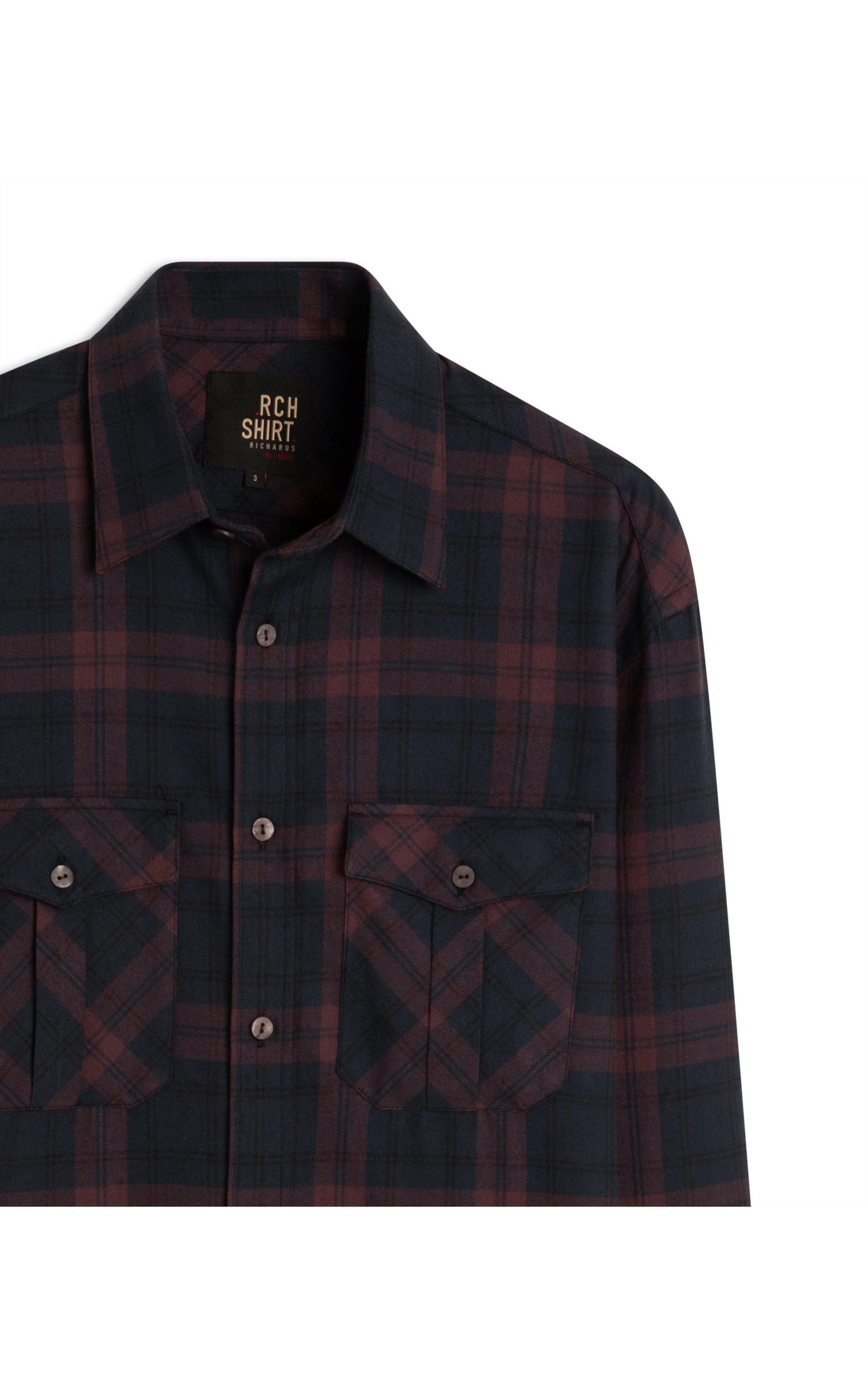 Camisa Flanela Yuri Ml Bordeaux