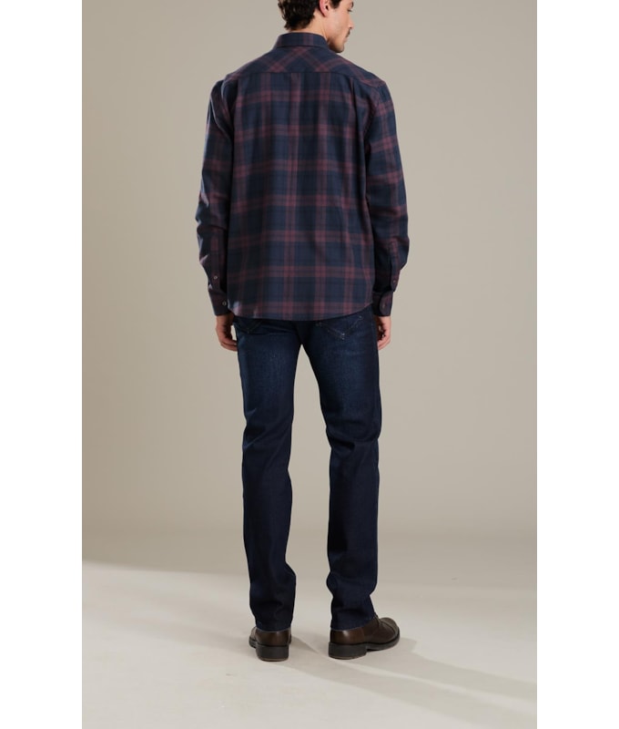 Camisa Flanela Yuri Ml Bordeaux