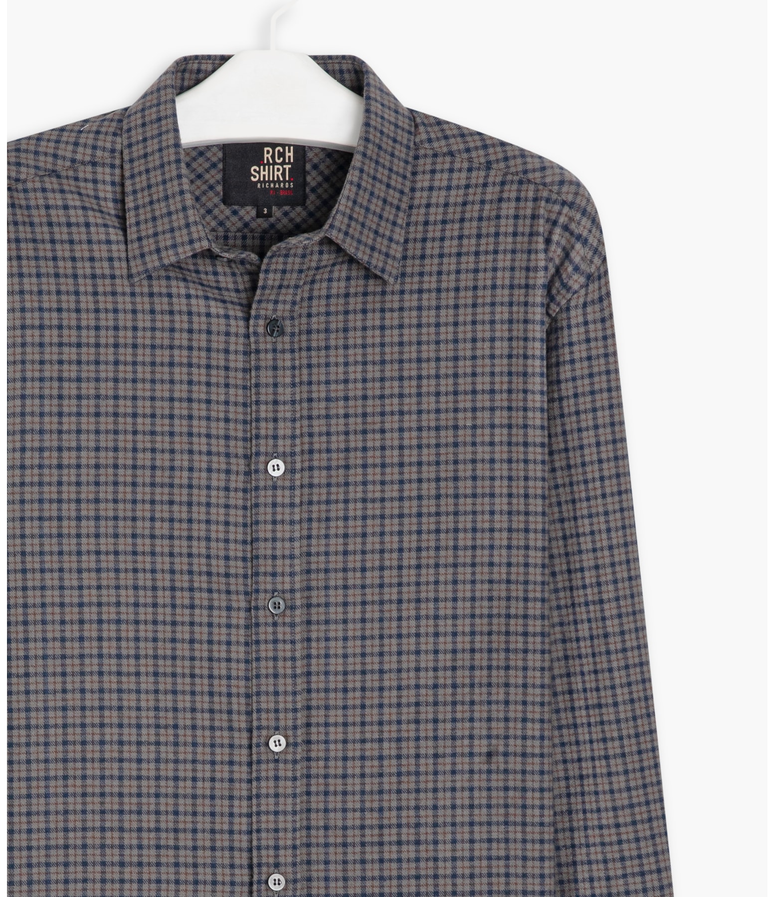 Camisa Flanelada Xadrez Grafite