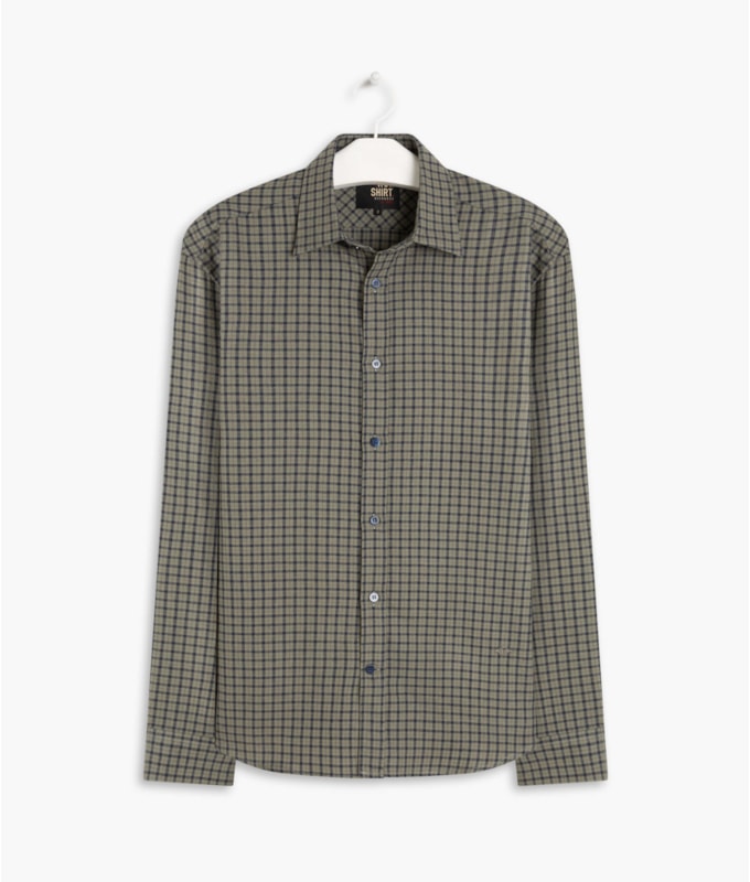 Camisa Flanelada Xadrez Verde Escuro