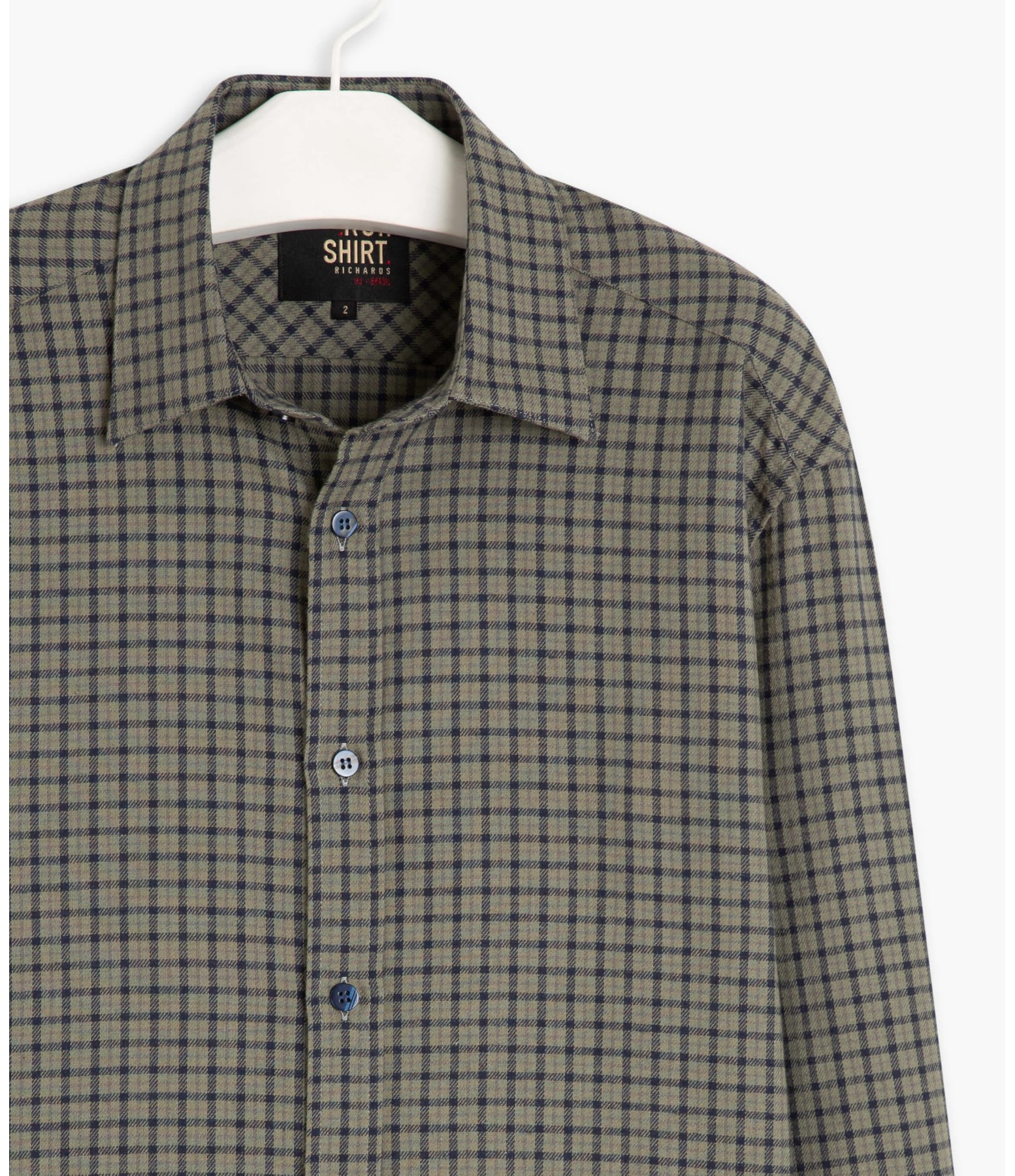 Camisa Flanelada Xadrez Verde Escuro