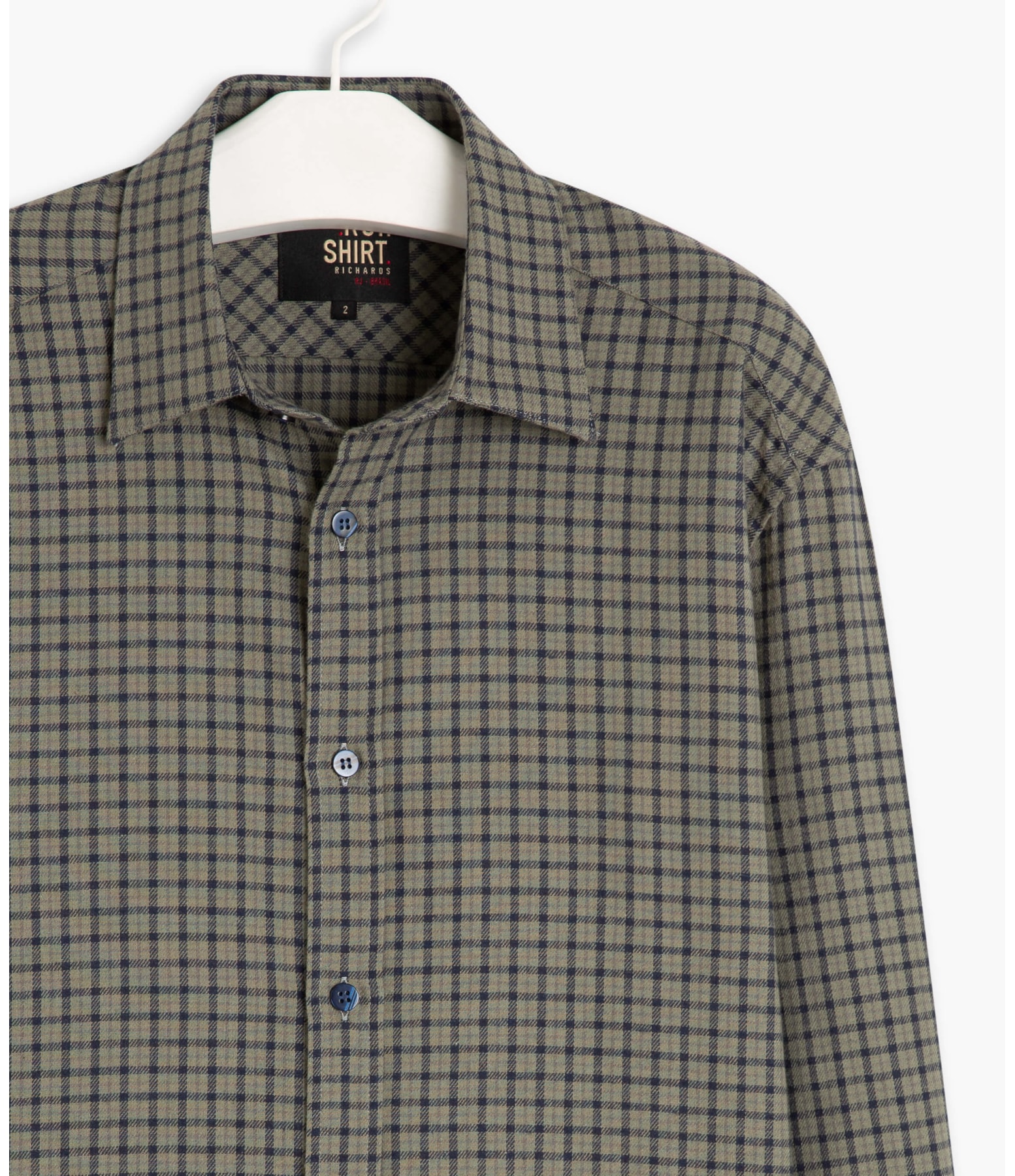 Camisa Flanelada Xadrez Verde Escuro
