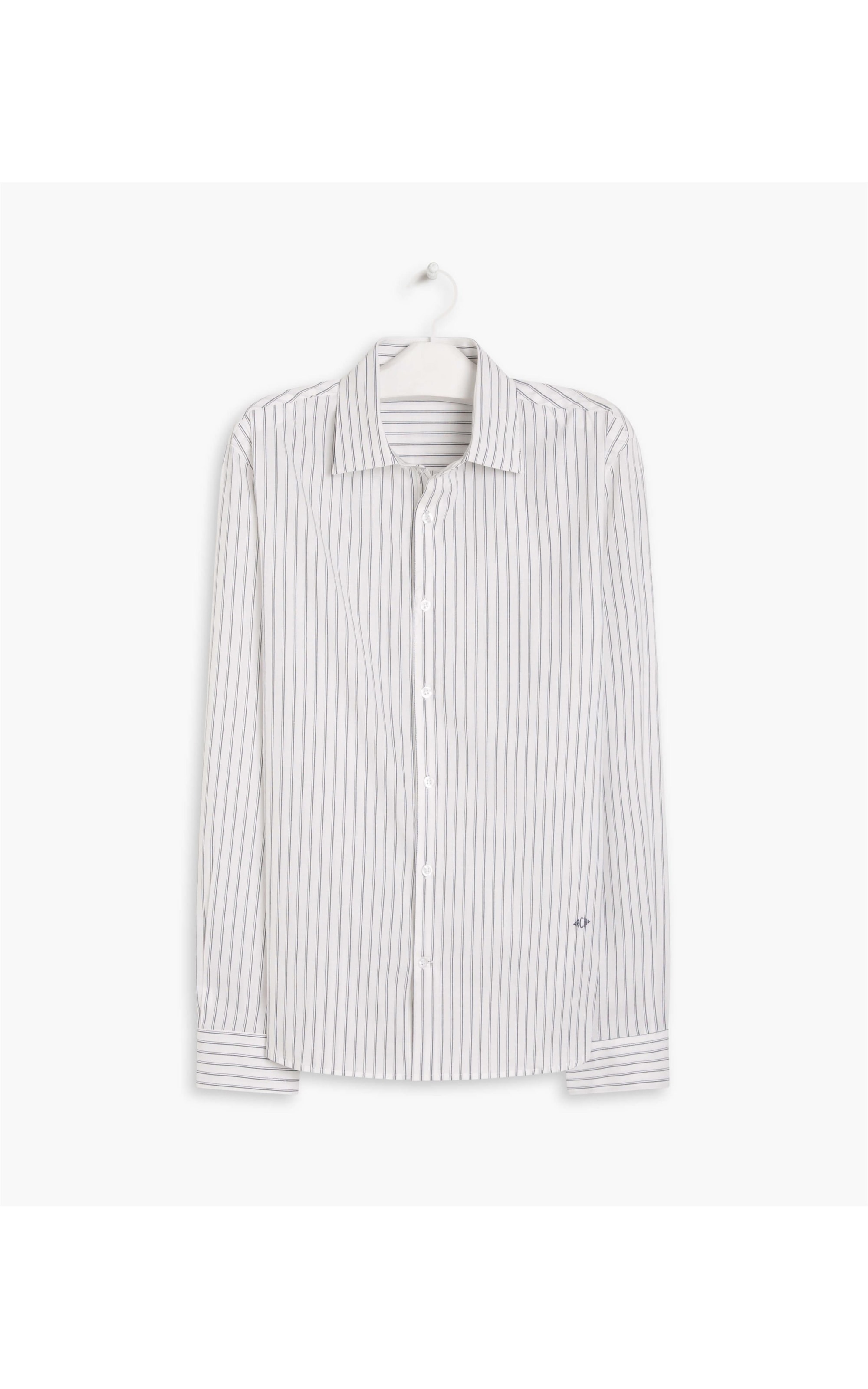 Camisa Flavio Traveller Listrada Ml Azul Bic