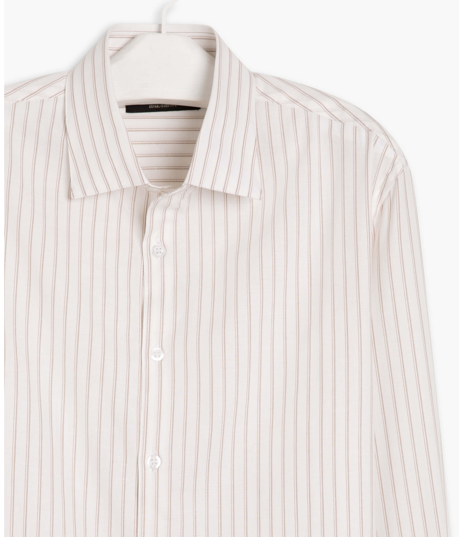 Camisa Flavio Traveller Listrada Ml Caqui