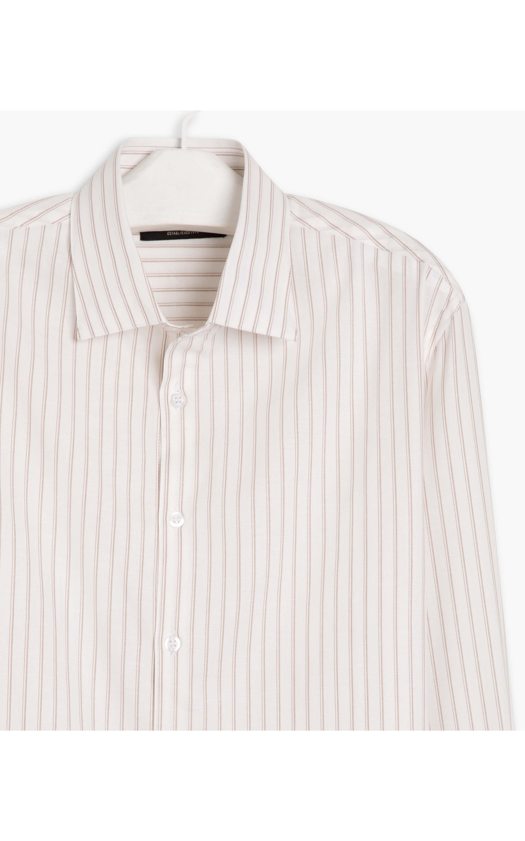 Camisa Flavio Traveller Listrada Ml Caqui