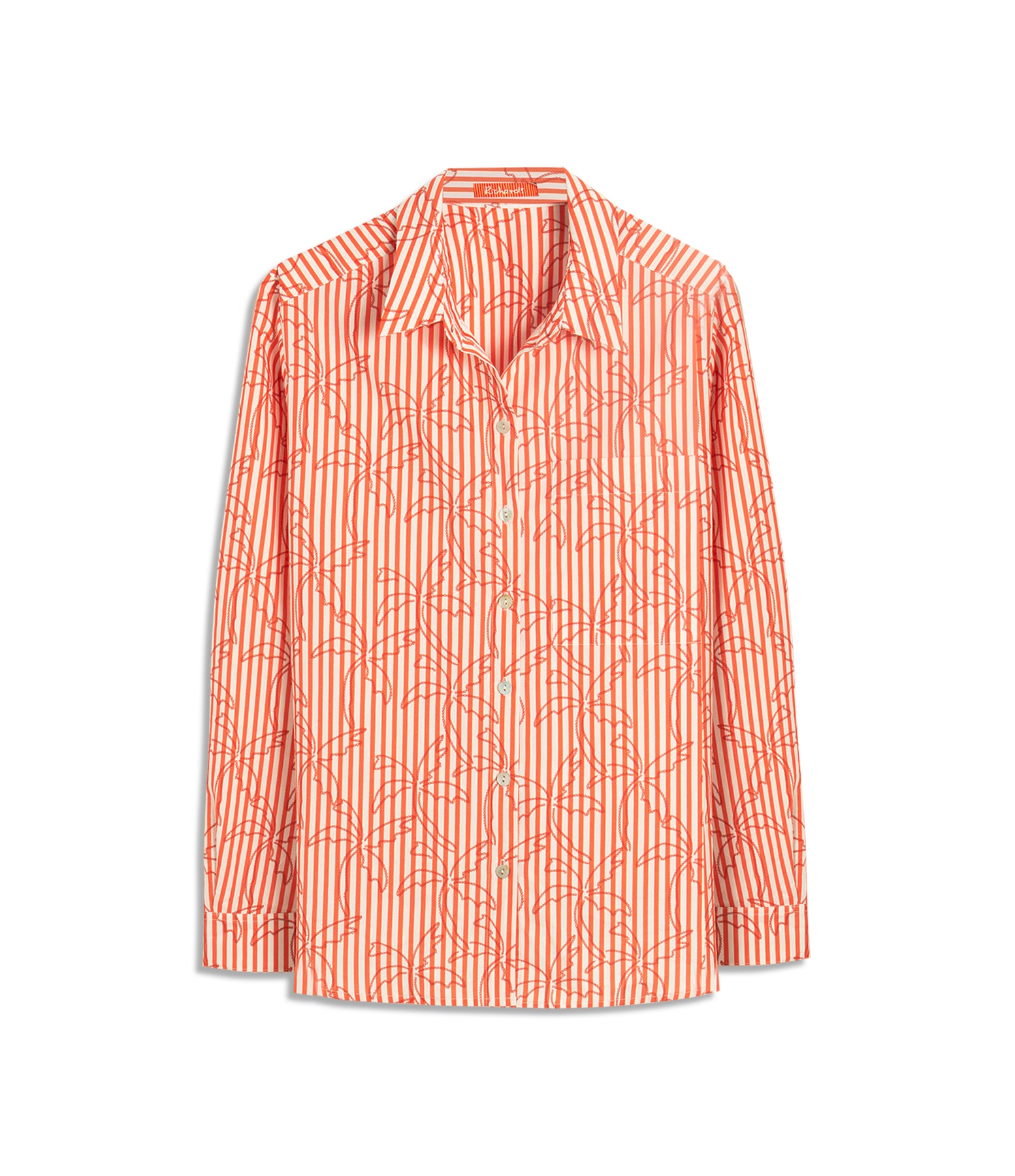 Camisa Flora Listrado Palmers Vermelho