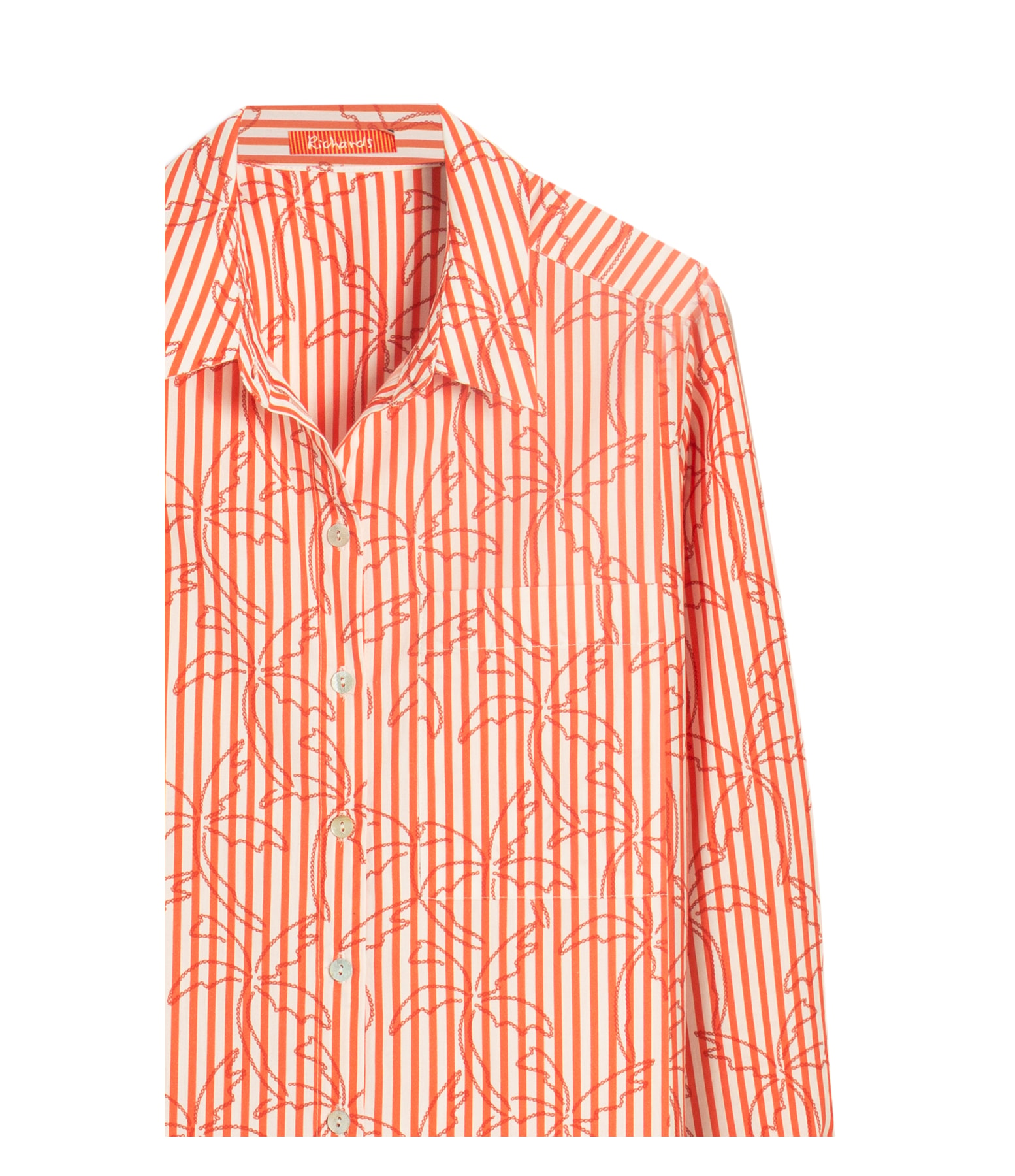Camisa Flora Listrado Palmers Vermelho
