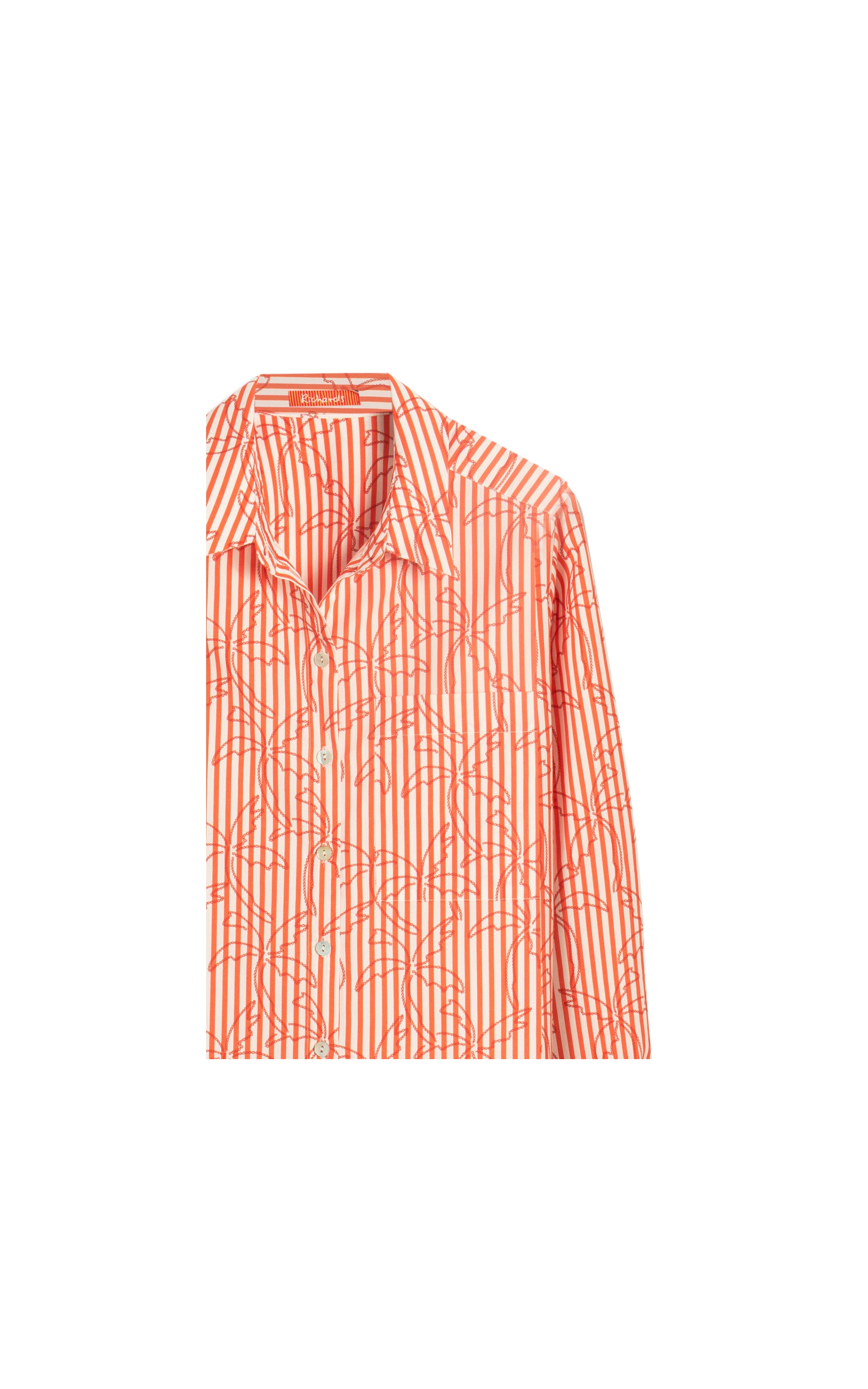 Camisa Flora Listrado Palmers Vermelho
