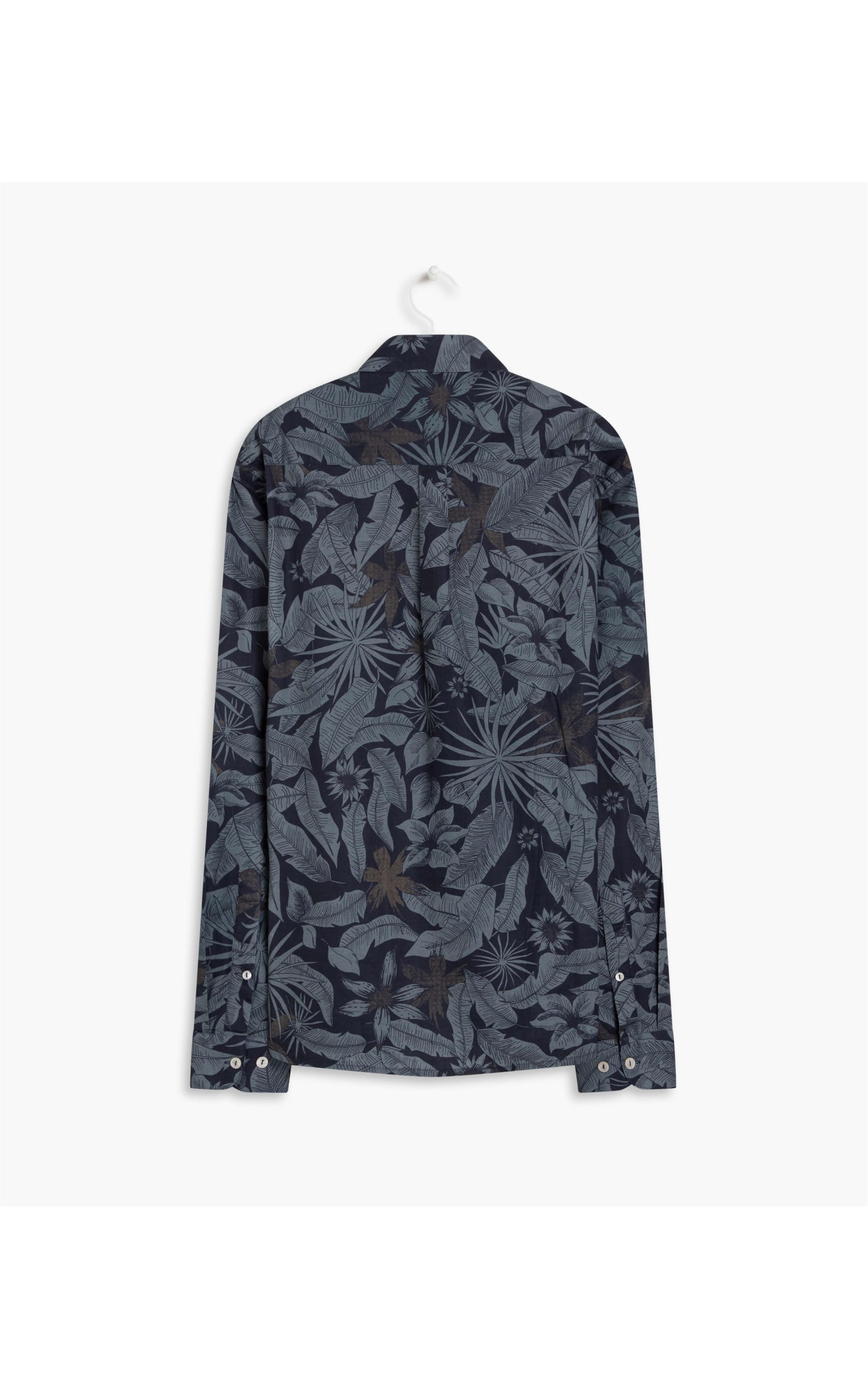 Camisa Floral Bold Estampada Ml Dark Navy