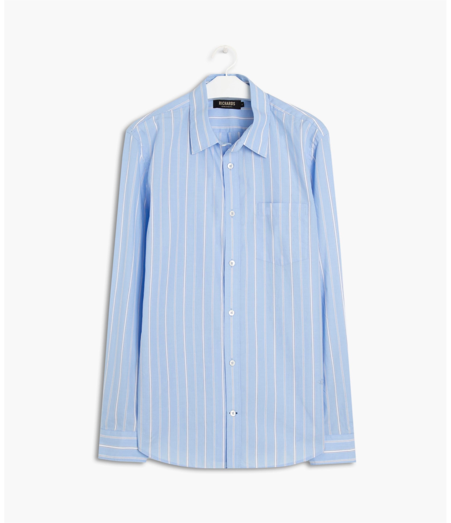 Camisa Frankfurt Listrada Ml Azul Bic