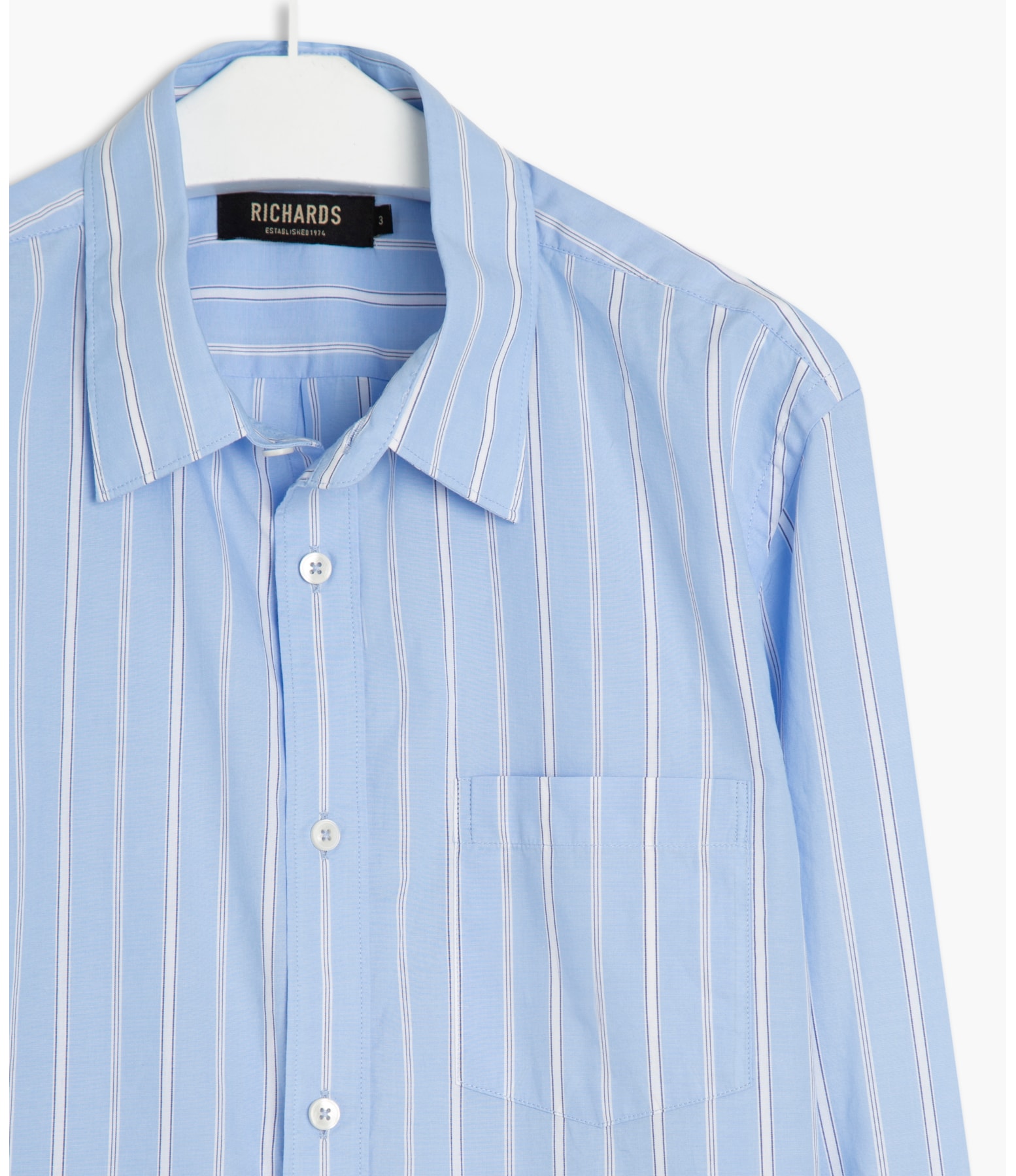 Camisa Frankfurt Listrada Ml Azul Bic