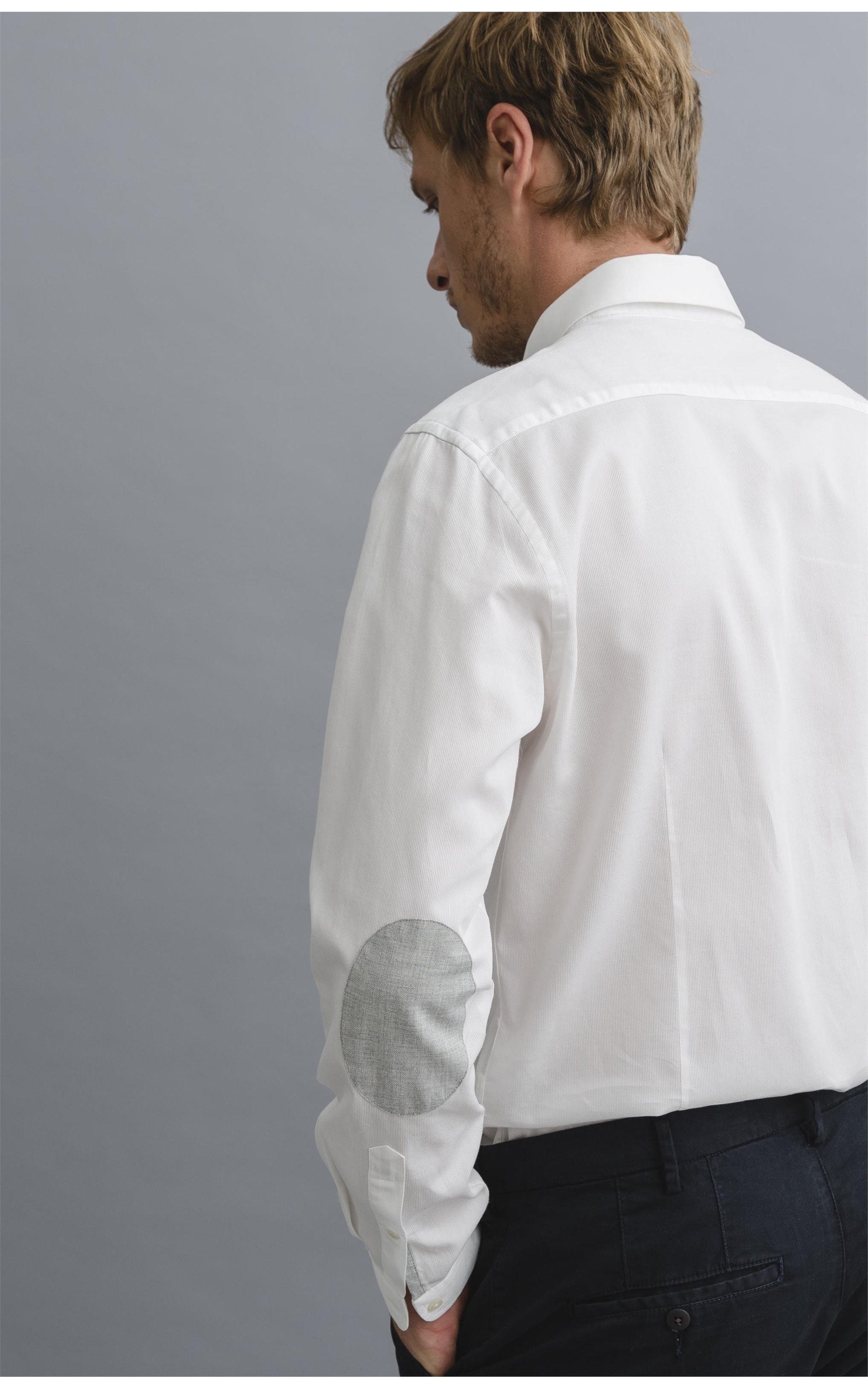 Camisa Fustao Lisa Ml Branco