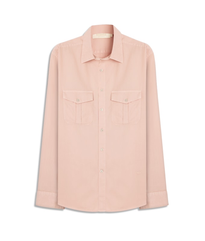 Camisa Garment Dye Arthur Ml  Rosa Velho