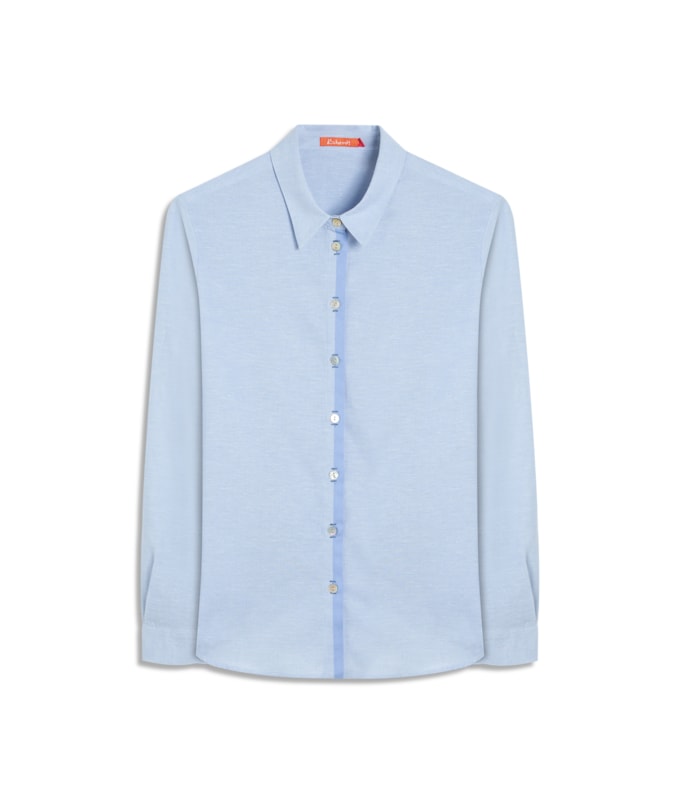 Camisa Gaya Linho Blend Azul Claro