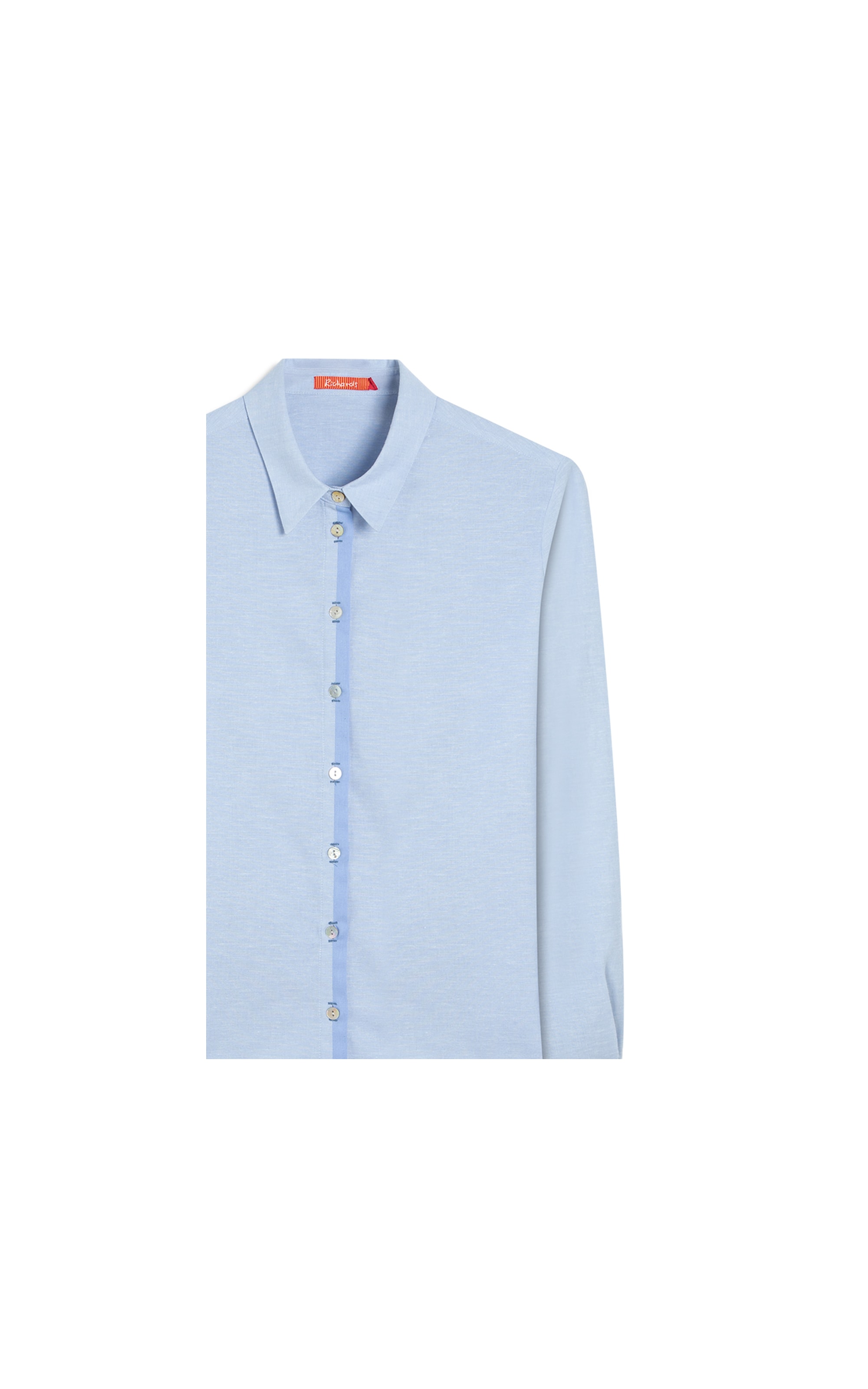 Camisa Gaya Linho Blend Azul Claro