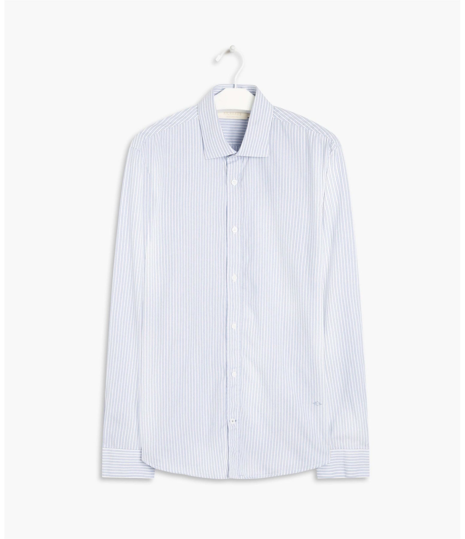 Camisa Genebra Listrada Ml Azul Bic