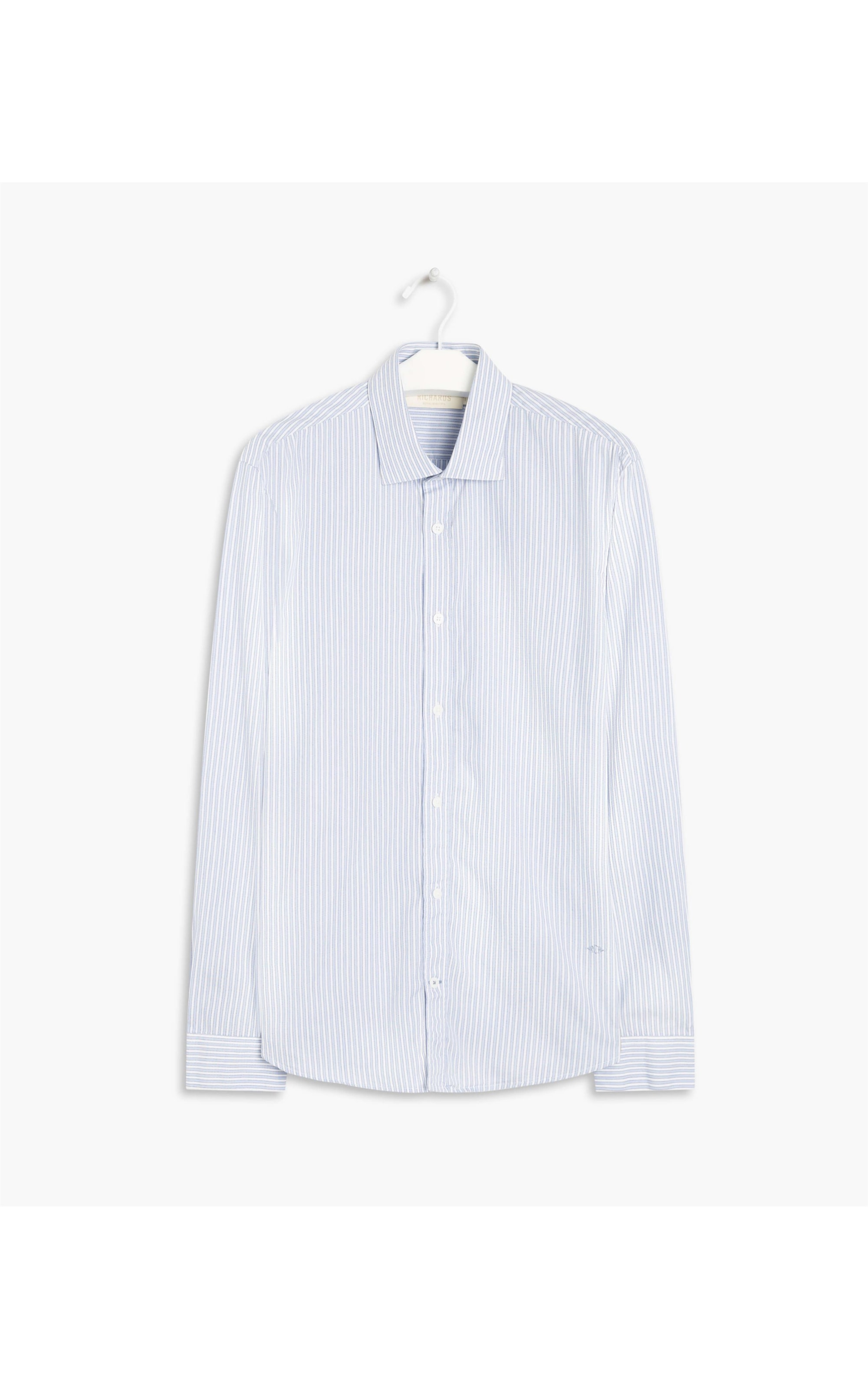 Camisa Genebra Listrada Ml Azul Bic