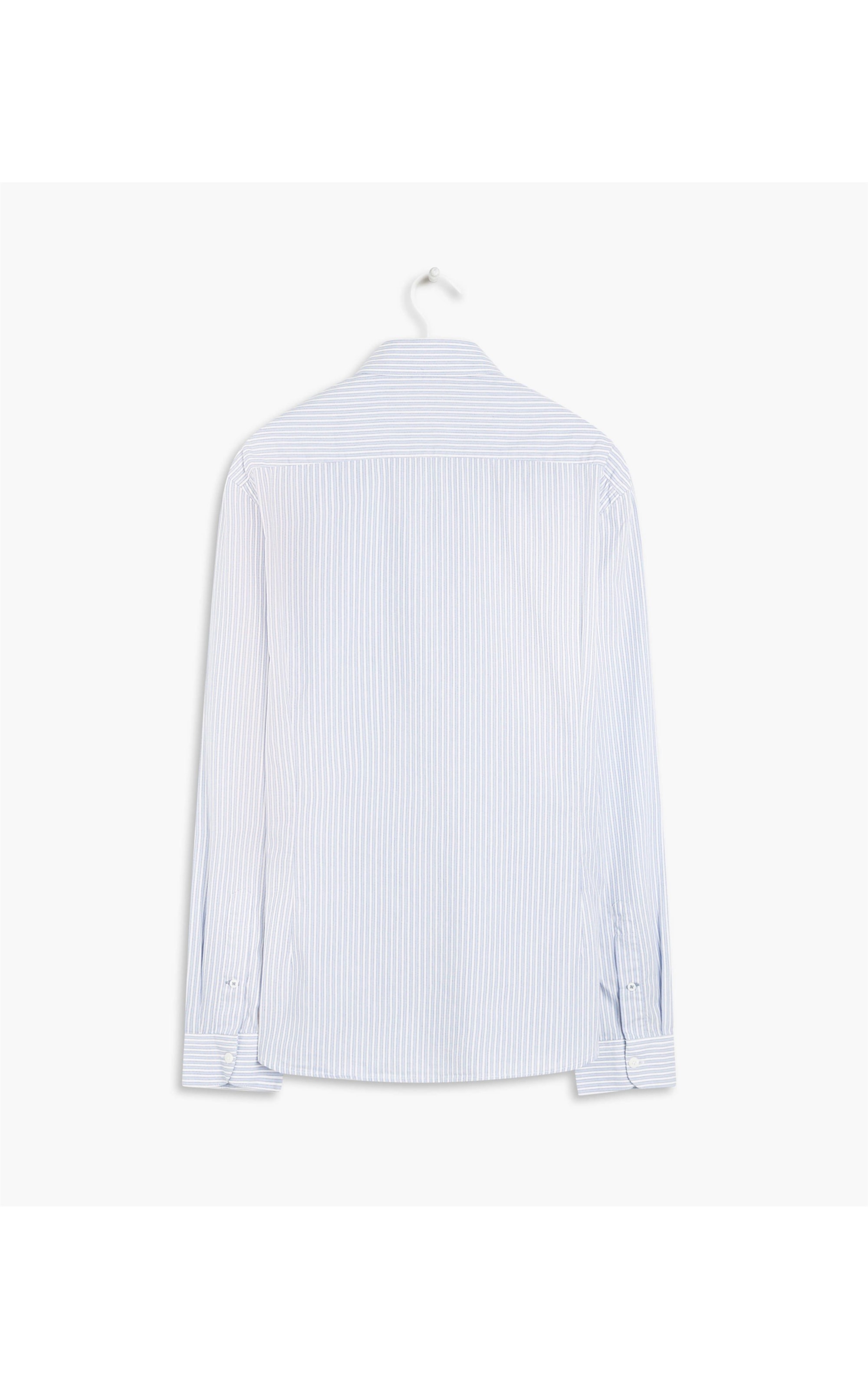 Camisa Genebra Listrada Ml Azul Bic