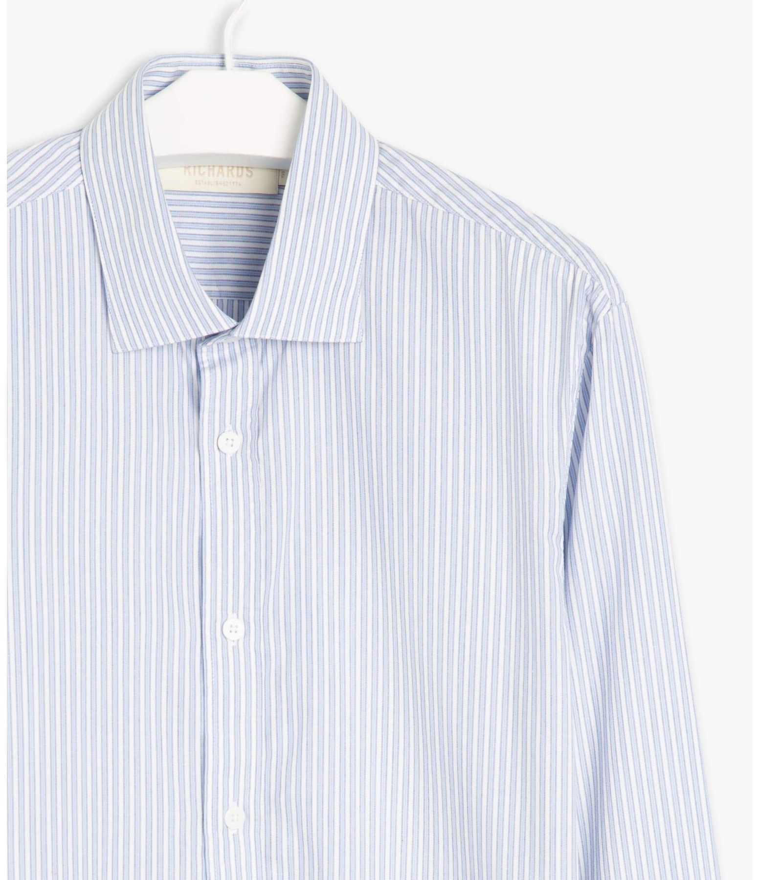 Camisa Genebra Listrada Ml Azul Bic