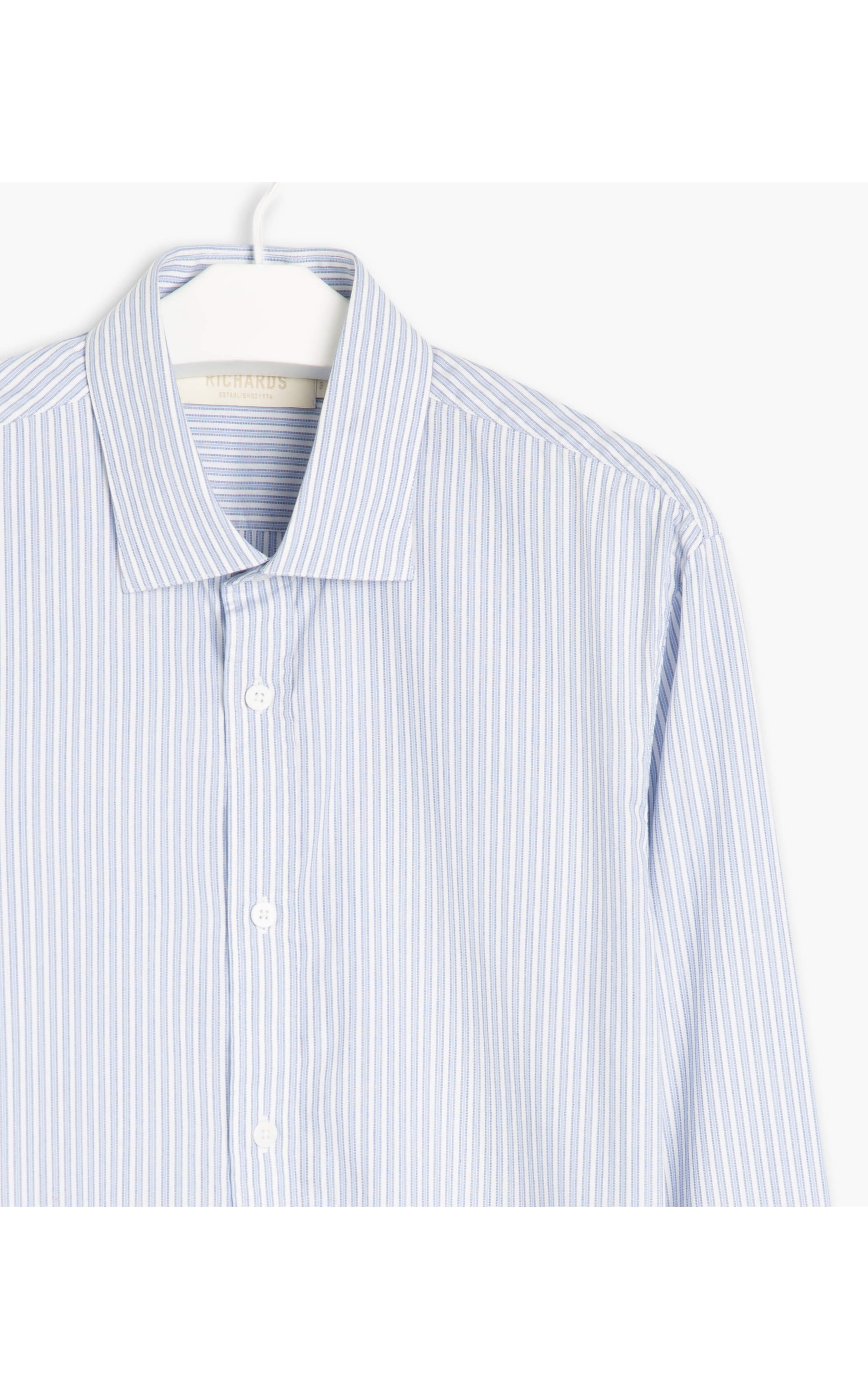 Camisa Genebra Listrada Ml Azul Bic