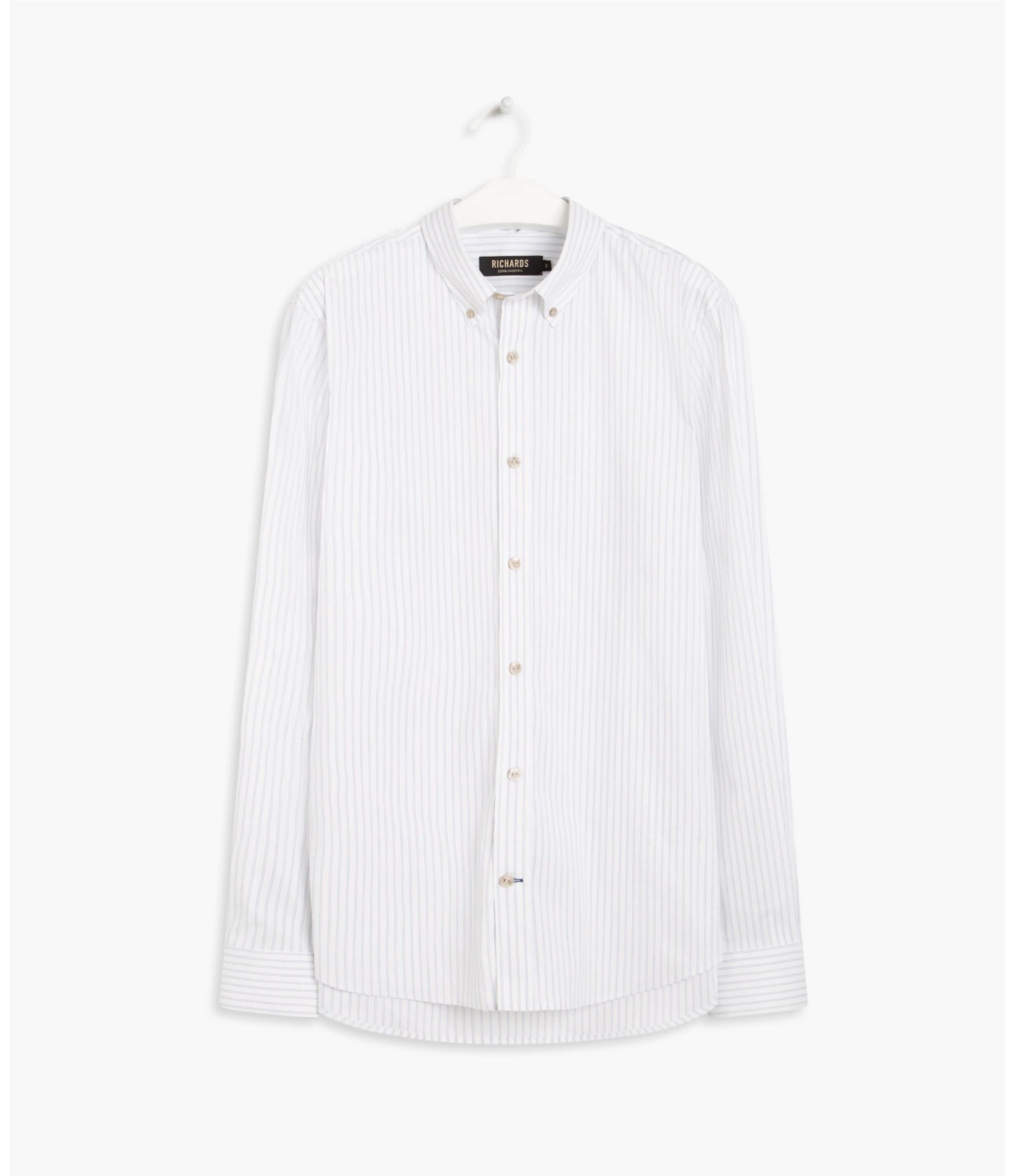 Camisa George Listrada Ml Azul Bic