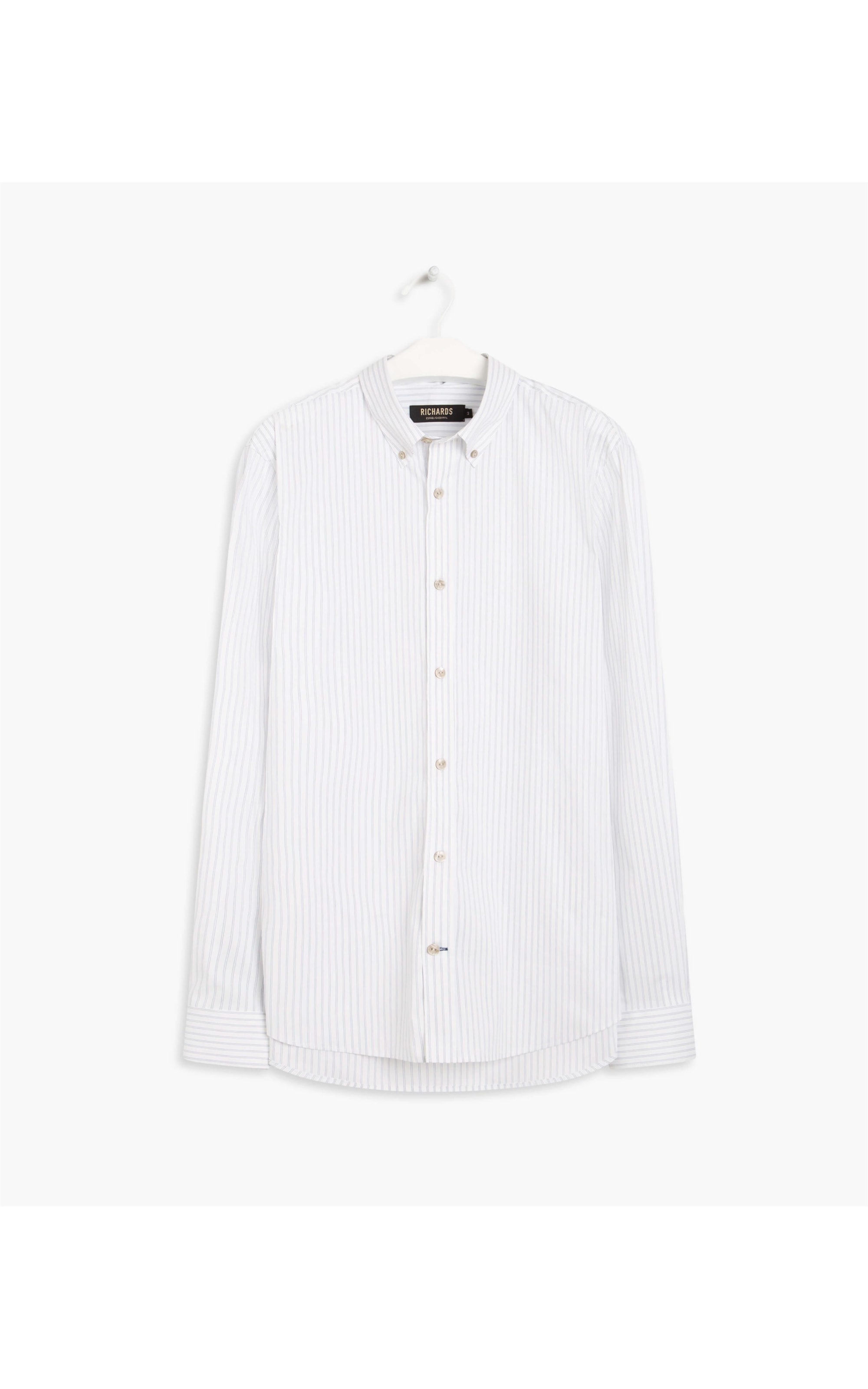Camisa George Listrada Ml Azul Bic