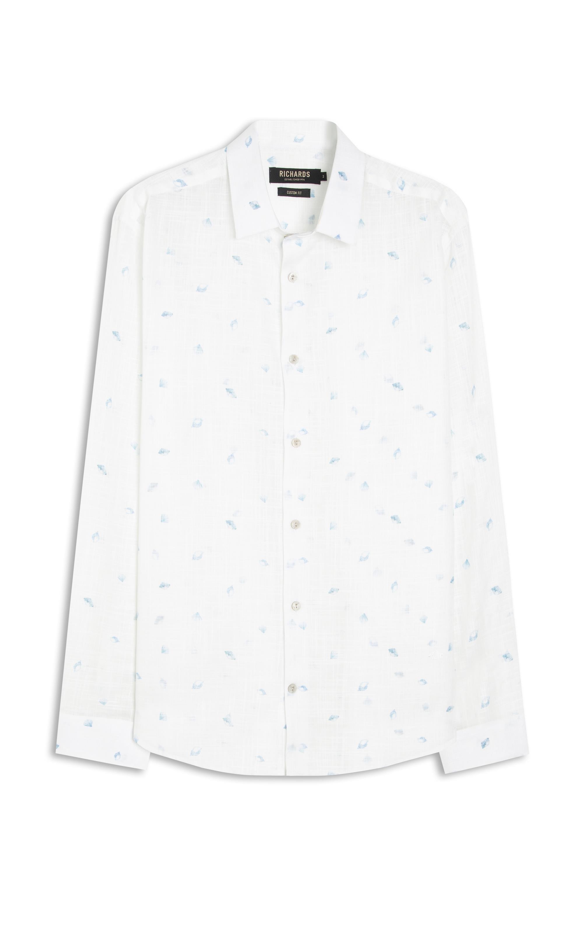 Camisa Harboxer Print Azul Bic