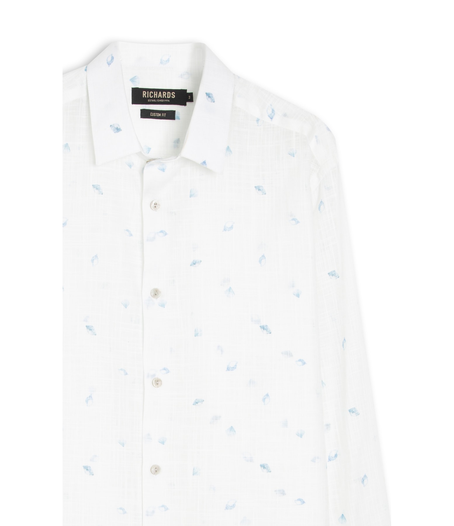 Camisa Harboxer Print Azul Bic