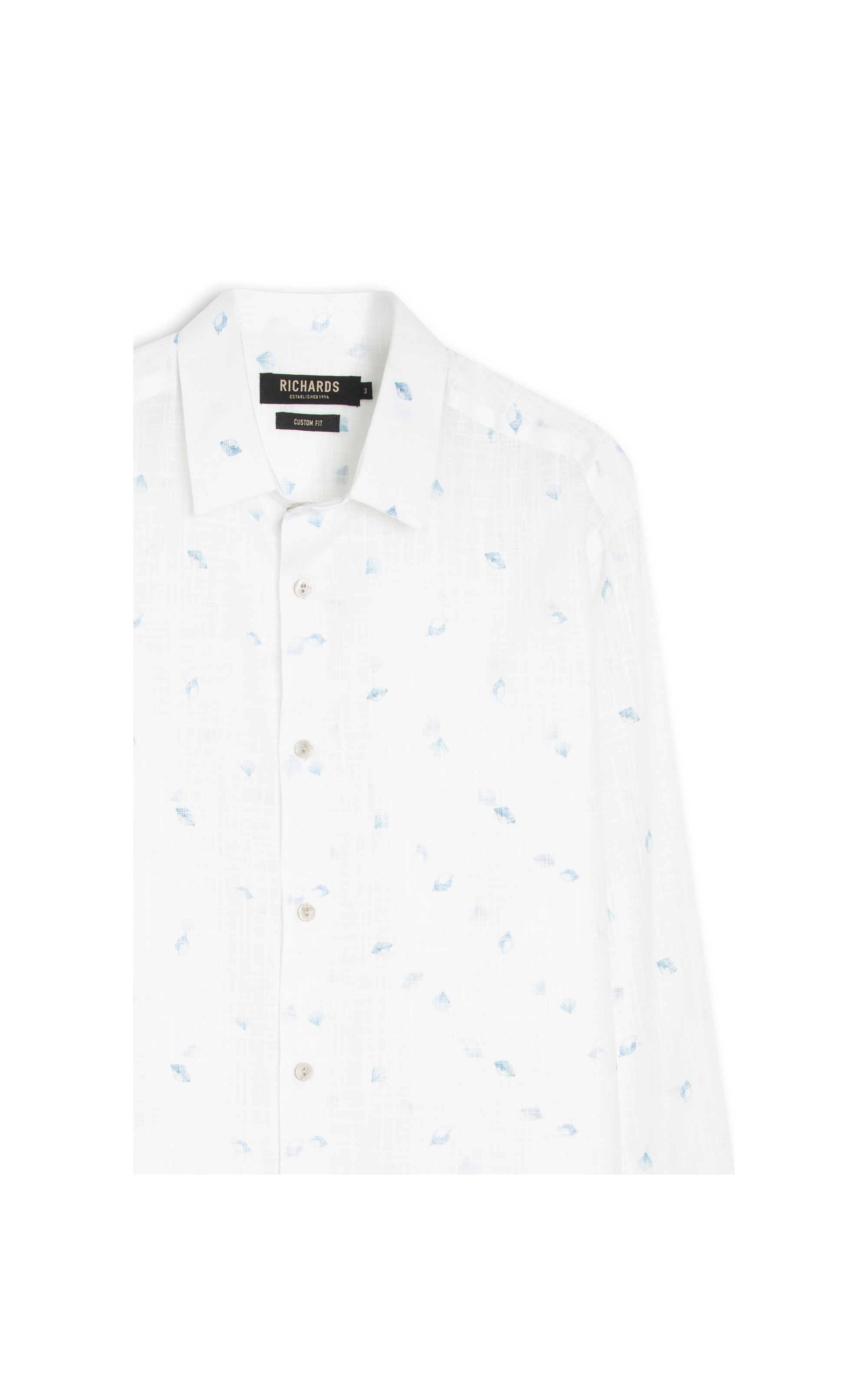 Camisa Harboxer Print Azul Bic